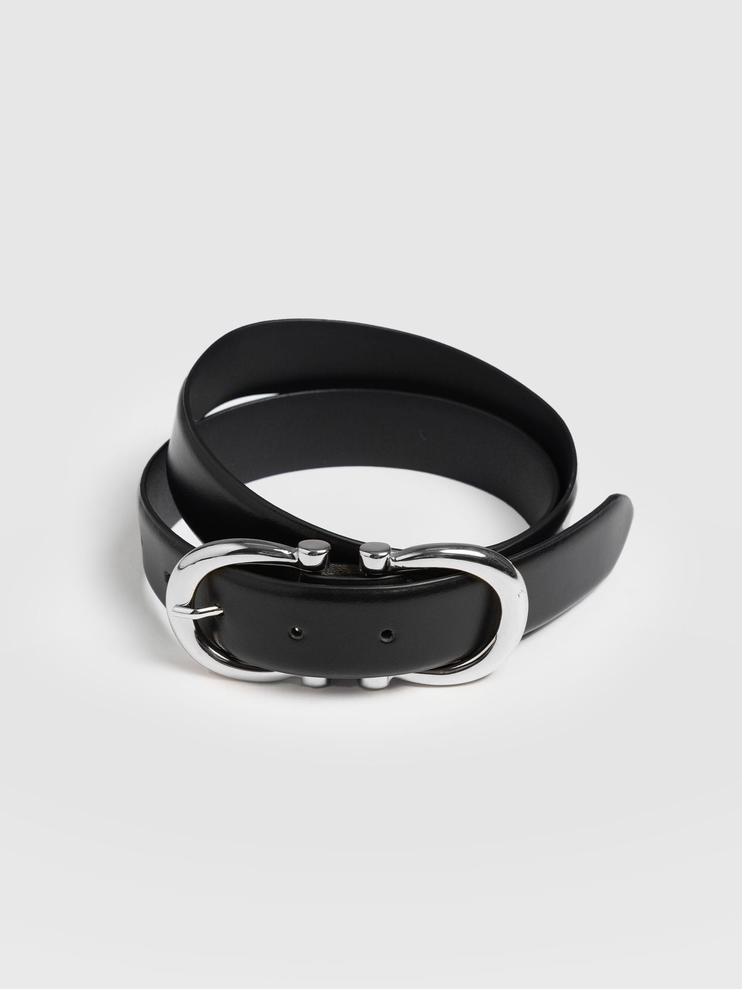 Chelsea Belt - Black/Silver - Women's Accessories | Saint + Sofia® USA