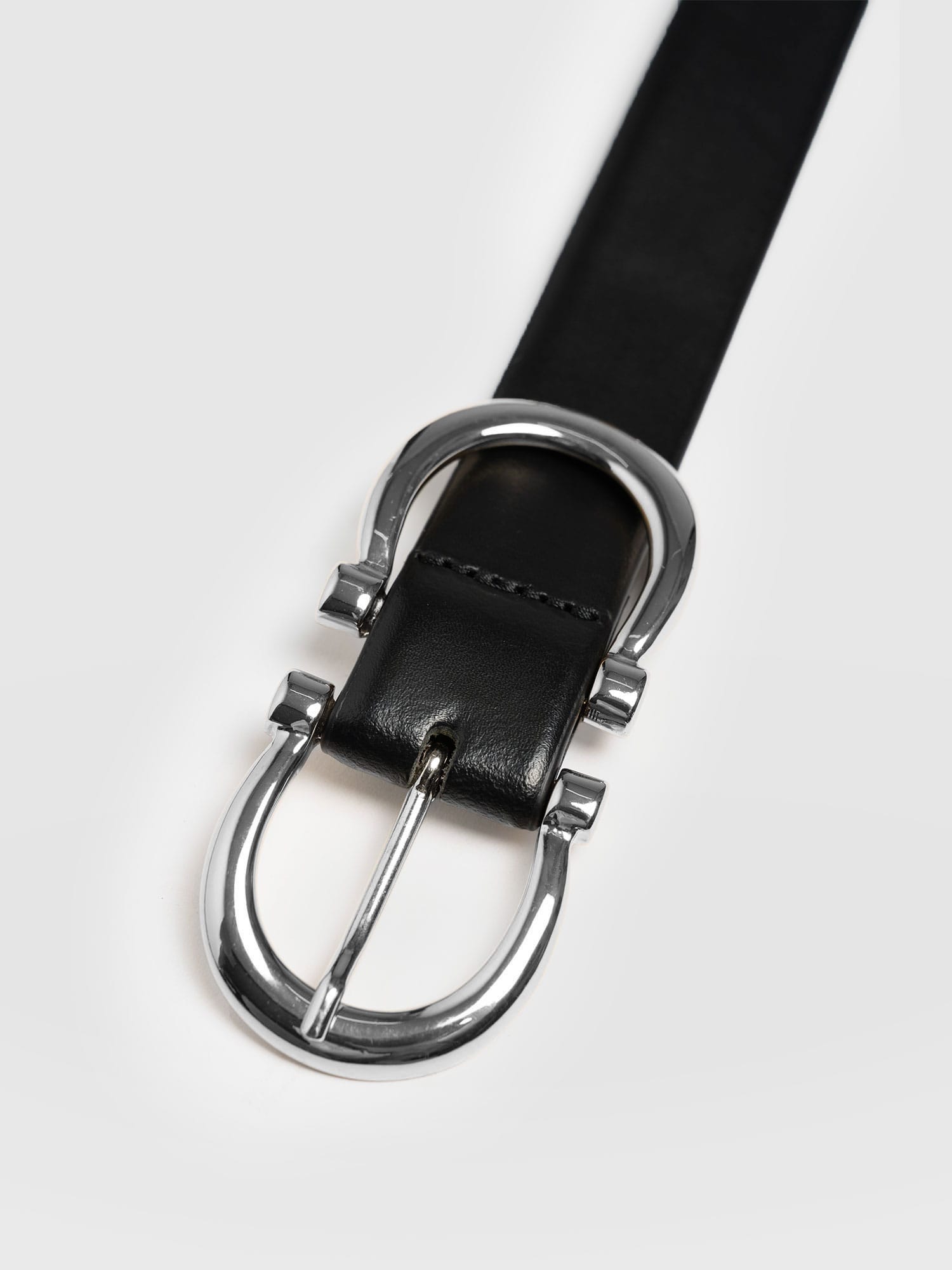 Chelsea Belt - Black/Silver - Women's Accessories | Saint + Sofia® USA