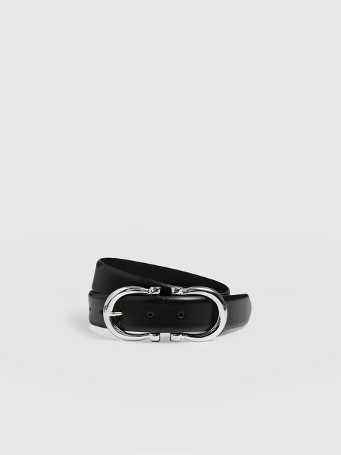 Chelsea Belt - Black/Silver - Women's Accessories | Saint + Sofia® USA