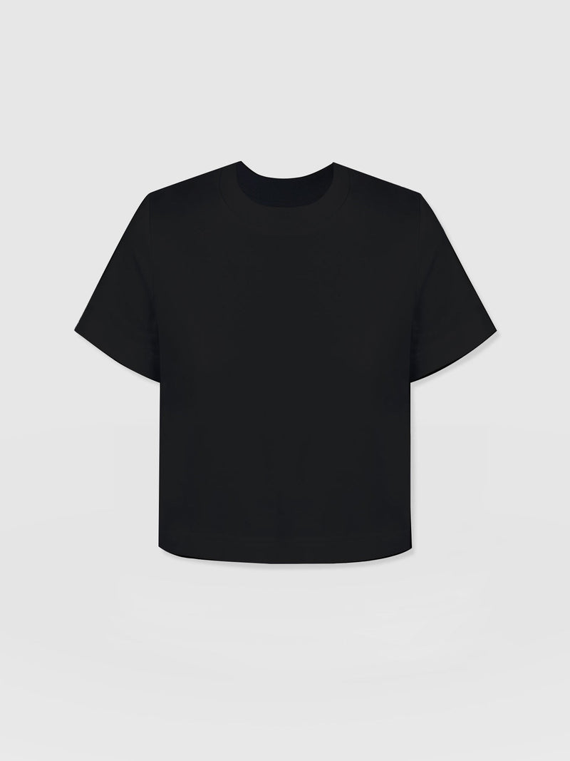 Chelsea Crew Neck Tee Black - Women's T-Shirts | Saint + Sofia® UK