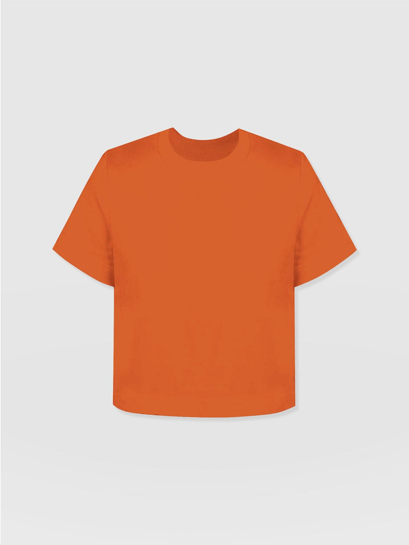 Chelsea Crew Neck Tee - Burnt Orange - Women's T-shirts | Saint + Sofia® USA