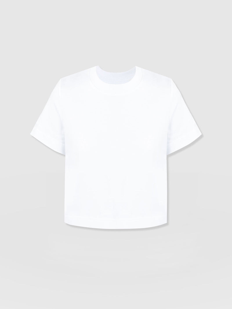 Chelsea Crew Neck Tee White - Women's T-Shirts | Saint + Sofia® USA