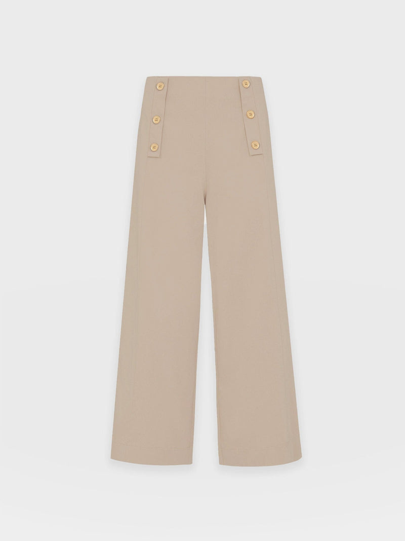 Chelsea Culotte Beige - Women's Culottes | Saint + Sofia® USA