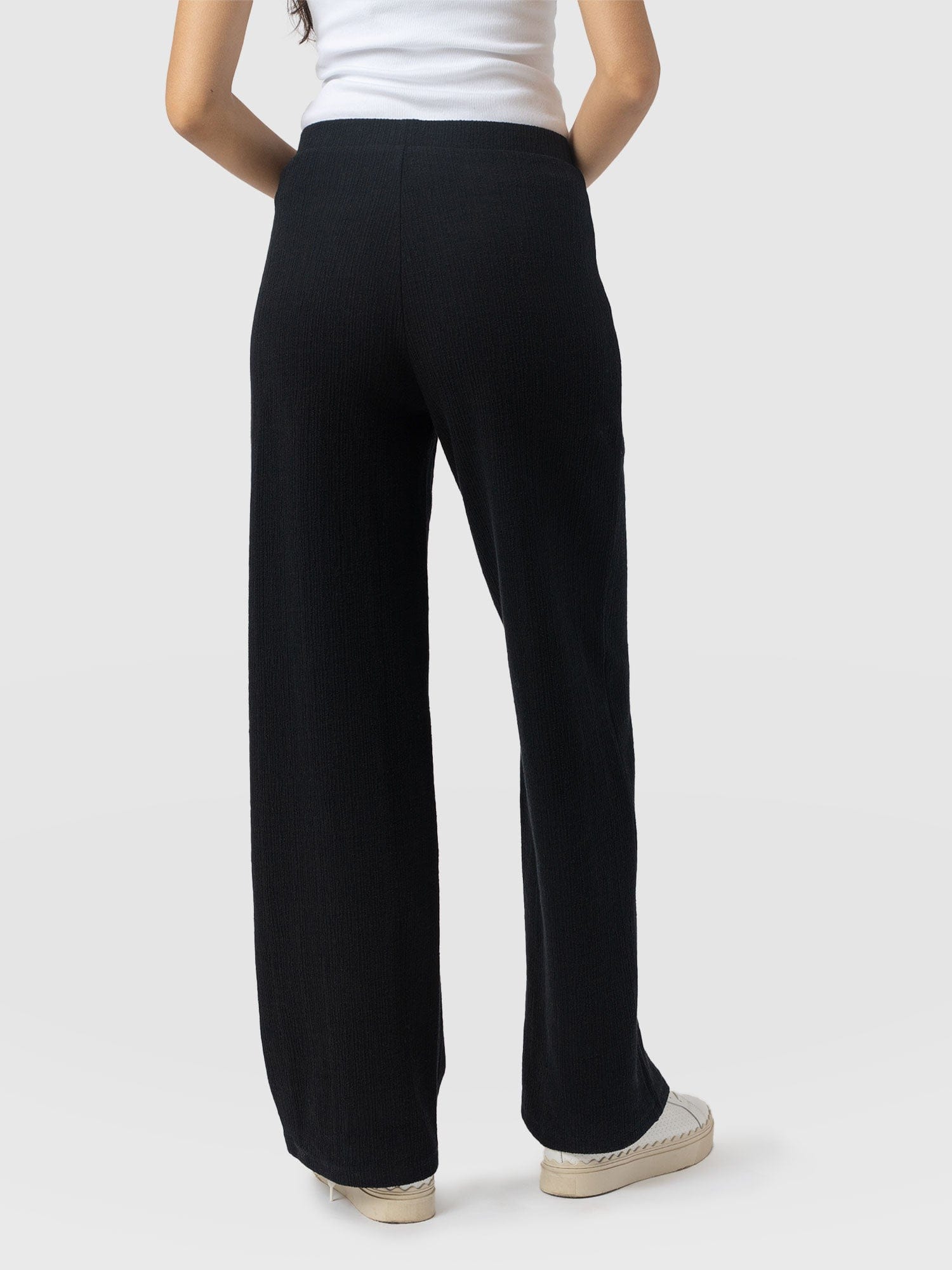 Chelsea Pant - Black Textured - Women's Pants | Saint + Sofia® USA