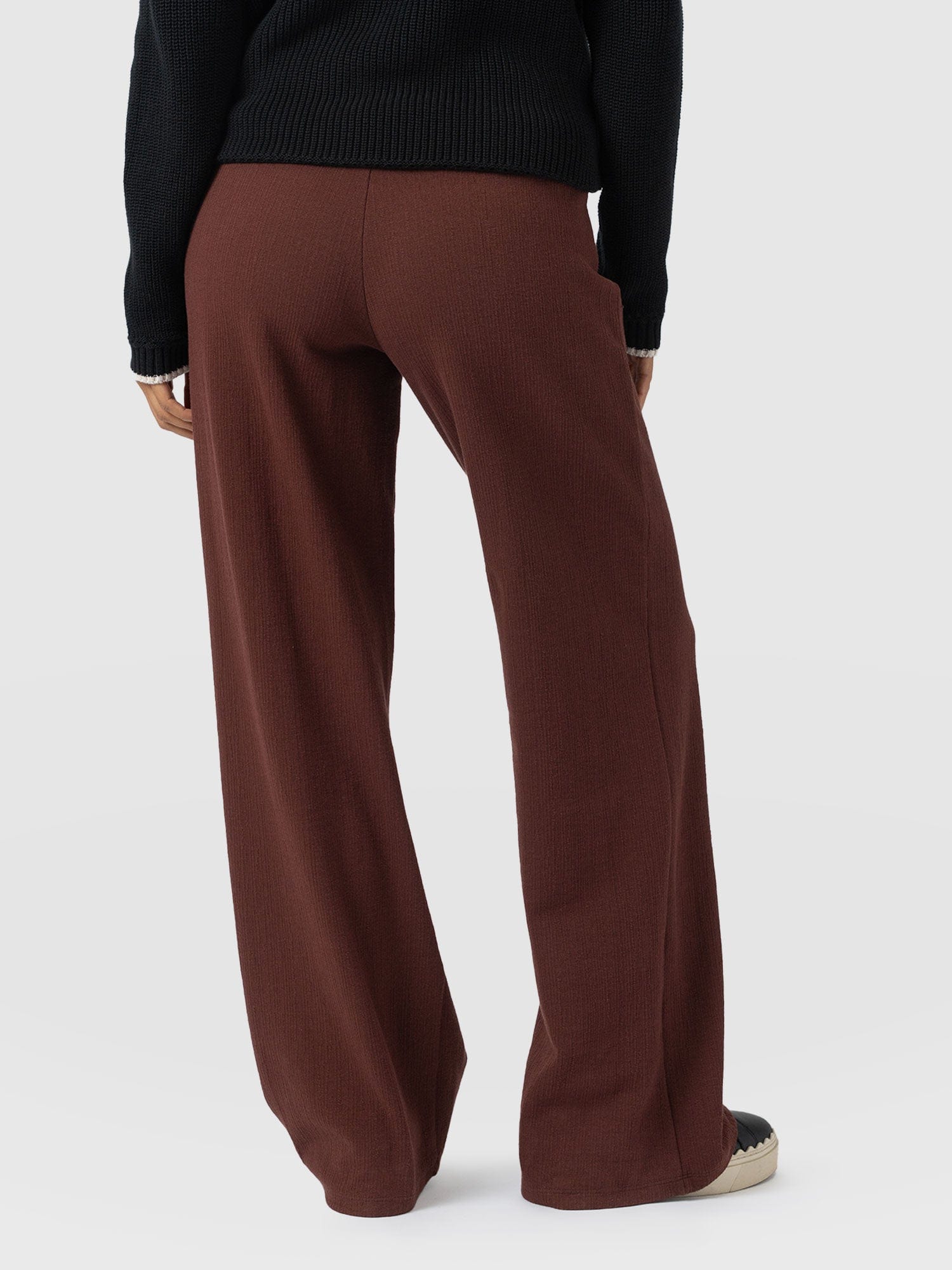 Chelsea Pant - Maroon Textured - Women's Trousers | Saint + Sofia® USA
