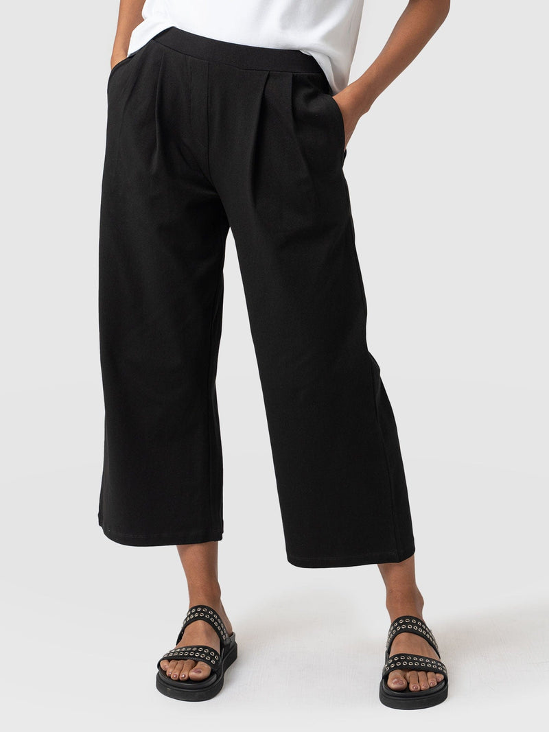 City Culotte Black - Women's Culottes | Saint + Sofia® USA