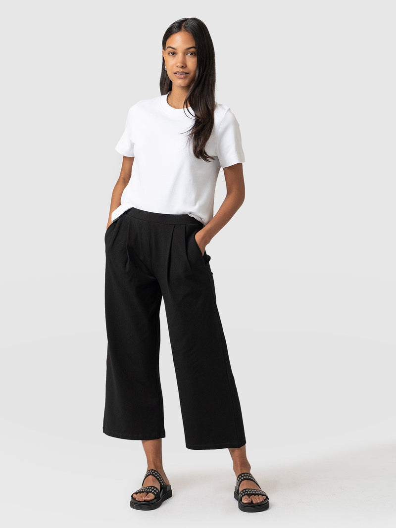 City Culotte Black - Women's Culottes | Saint + Sofia® USA