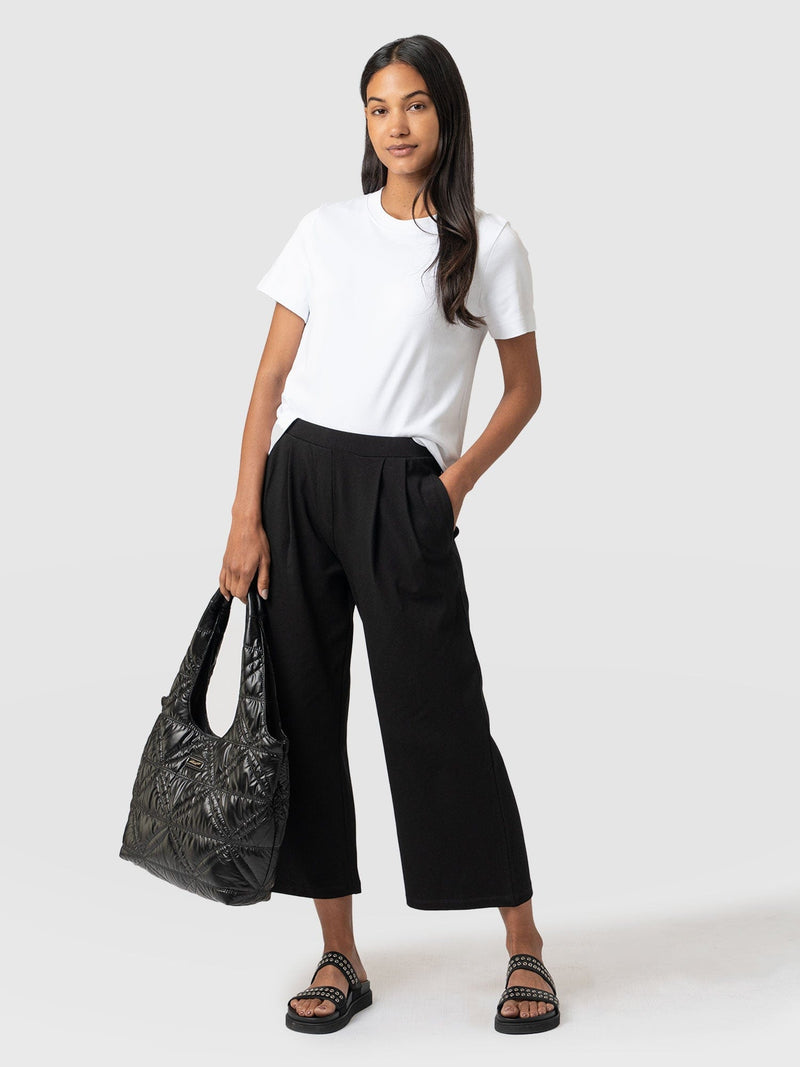 City Culotte Black - Women's Culottes | Saint + Sofia® USA