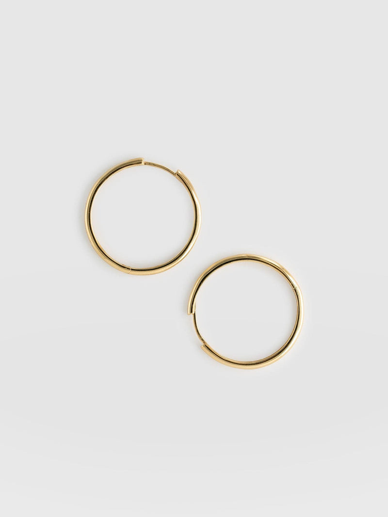 Classic Hoop Earrings Gold - Women's Jewellery | Saint + Sofia® USA
