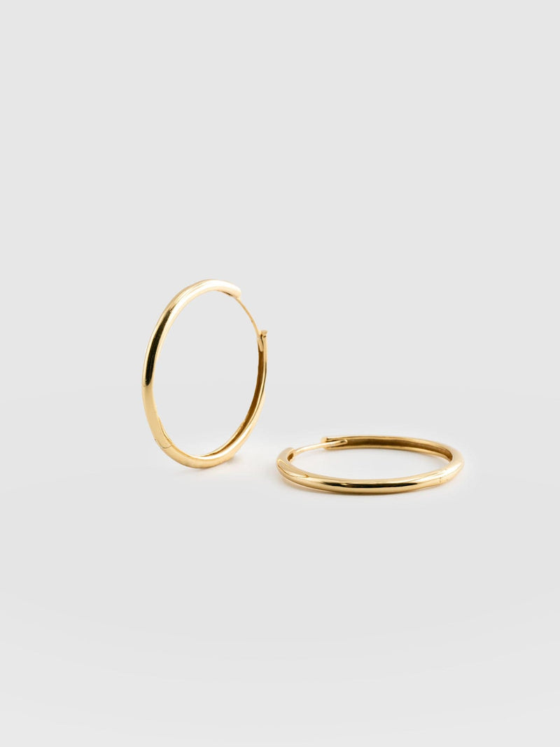 Classic Hoop Earrings Gold - Women's Jewellery | Saint + Sofia® USA