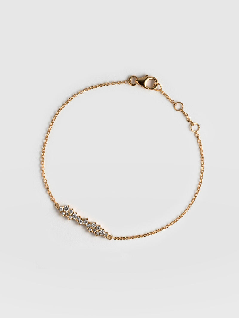 Constellation Cluster Bar Bracelet Gold - Women's Jewellery | Saint + Sofia® USA