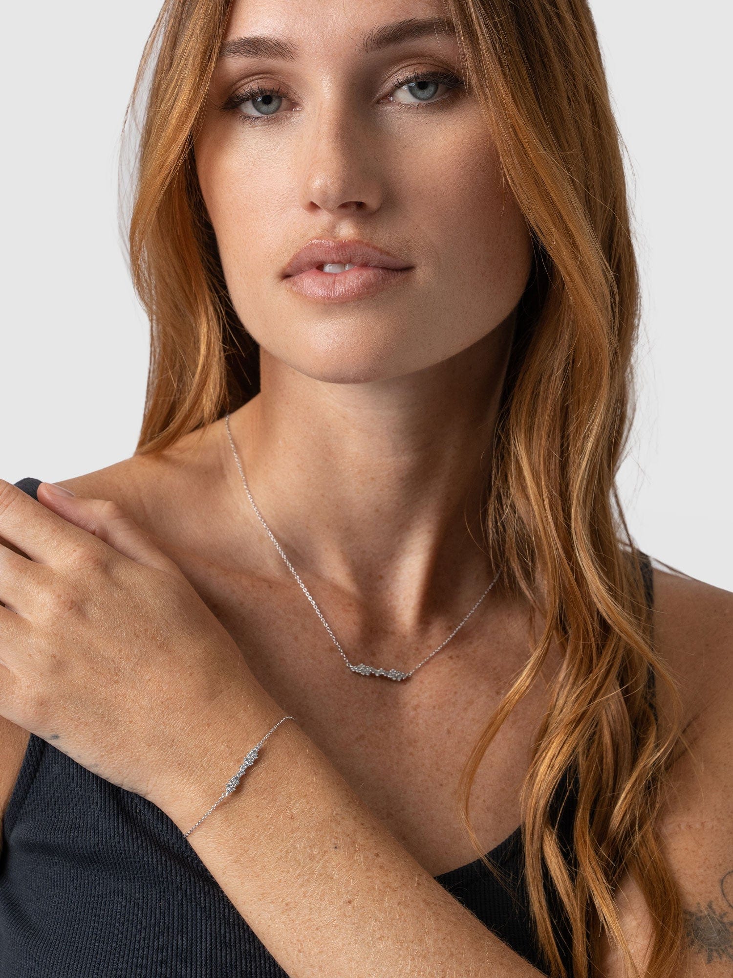 Constellation Cluster Bar Bracelet Silver - Women's Jewellery | Saint + Sofia® USA