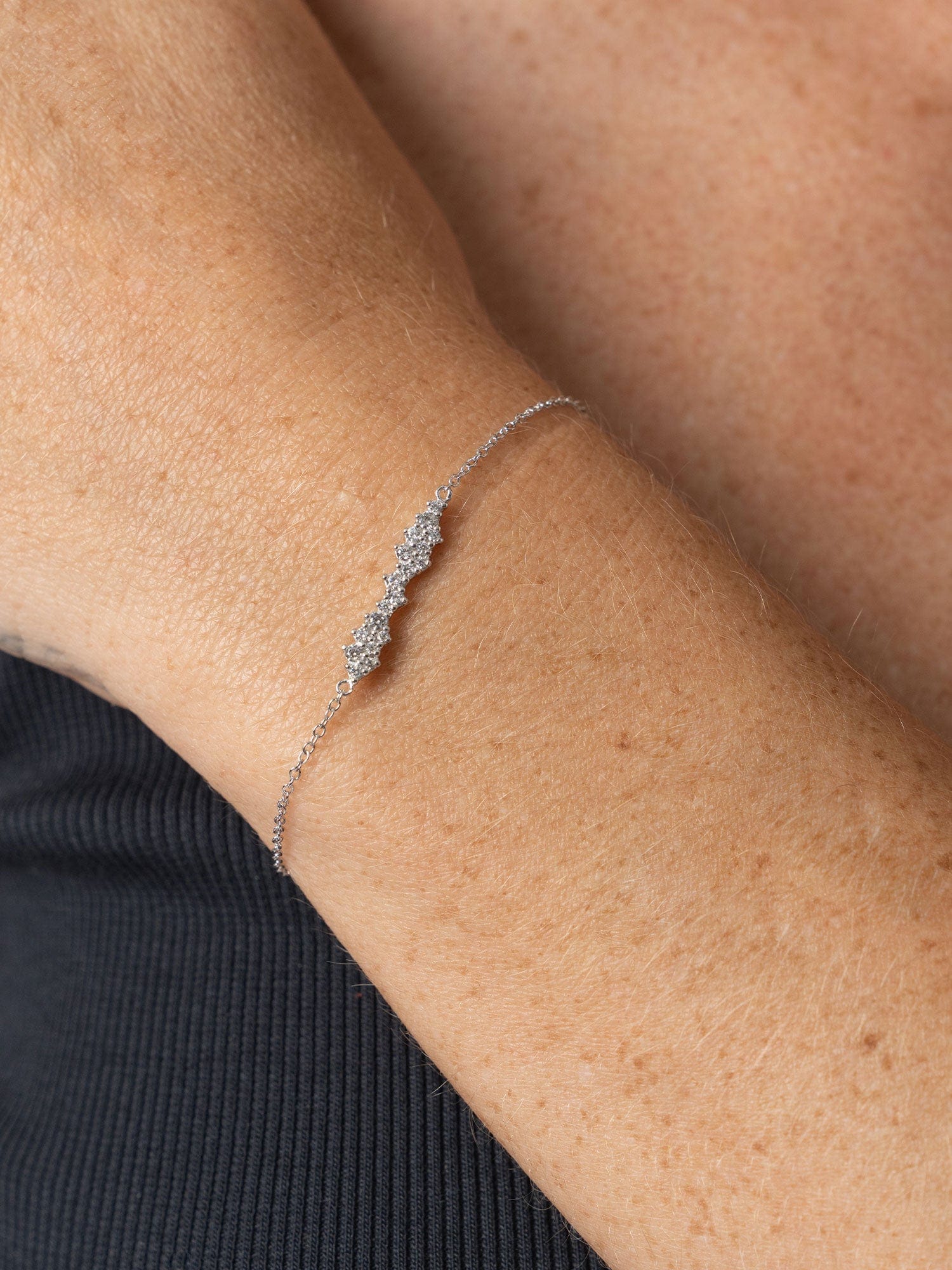 Constellation Cluster Bar Bracelet Silver - Women's Jewellery | Saint + Sofia® USA