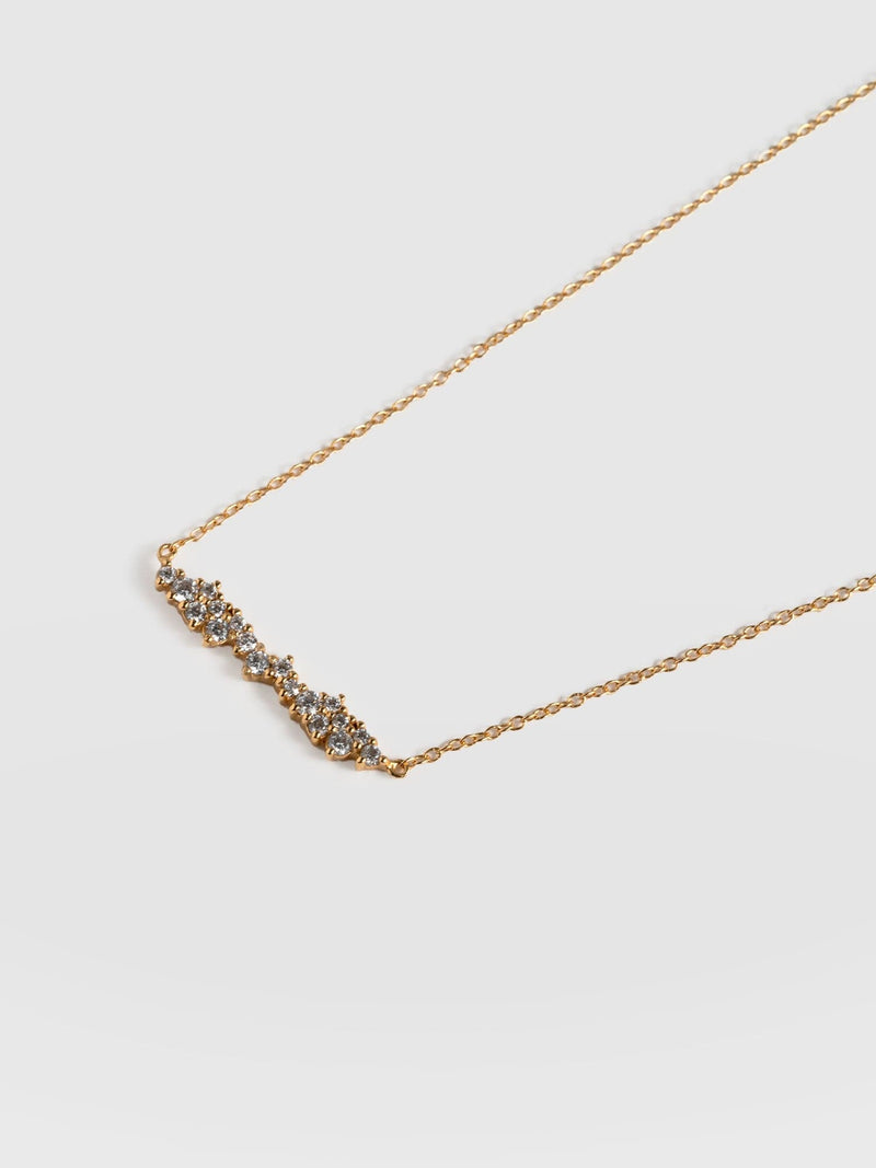 Constellation Cluster Bar Necklace Gold - Women's Jewellery | Saint + Sofia® USA