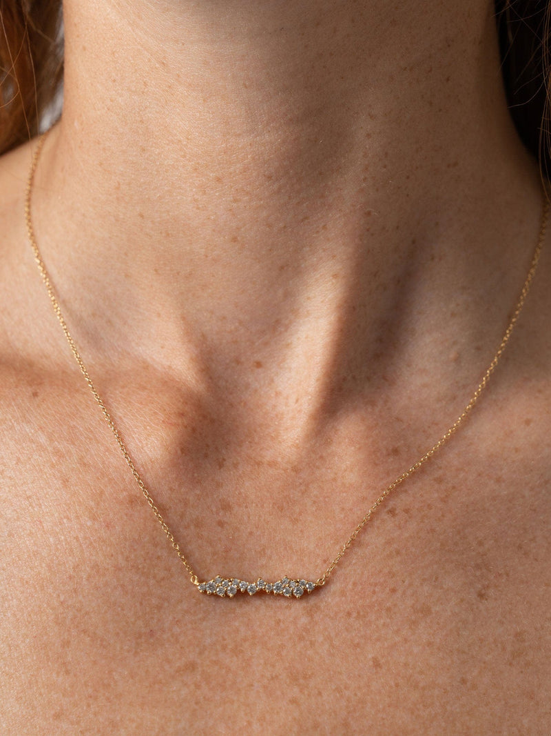 Constellation Cluster Bar Necklace Gold - Women's Jewellery | Saint + Sofia® USA