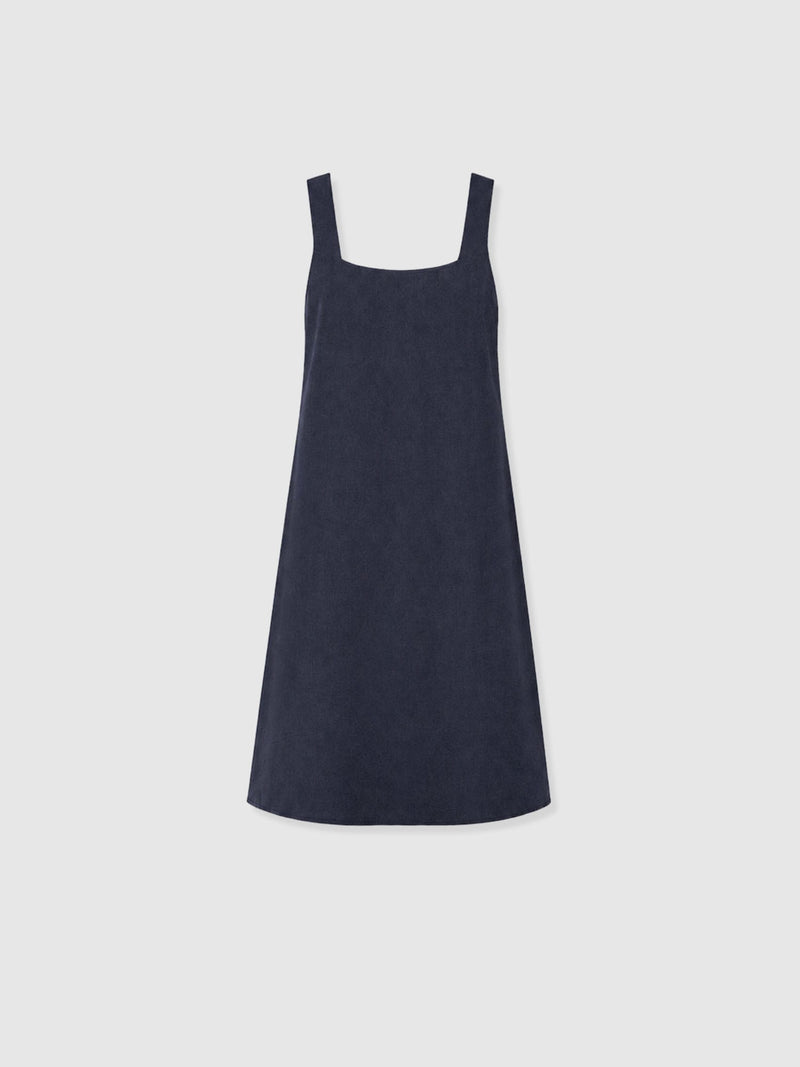 Corinne Linen Cami Dress - Navy - Women's Dresses | Saint + Sofia® USA