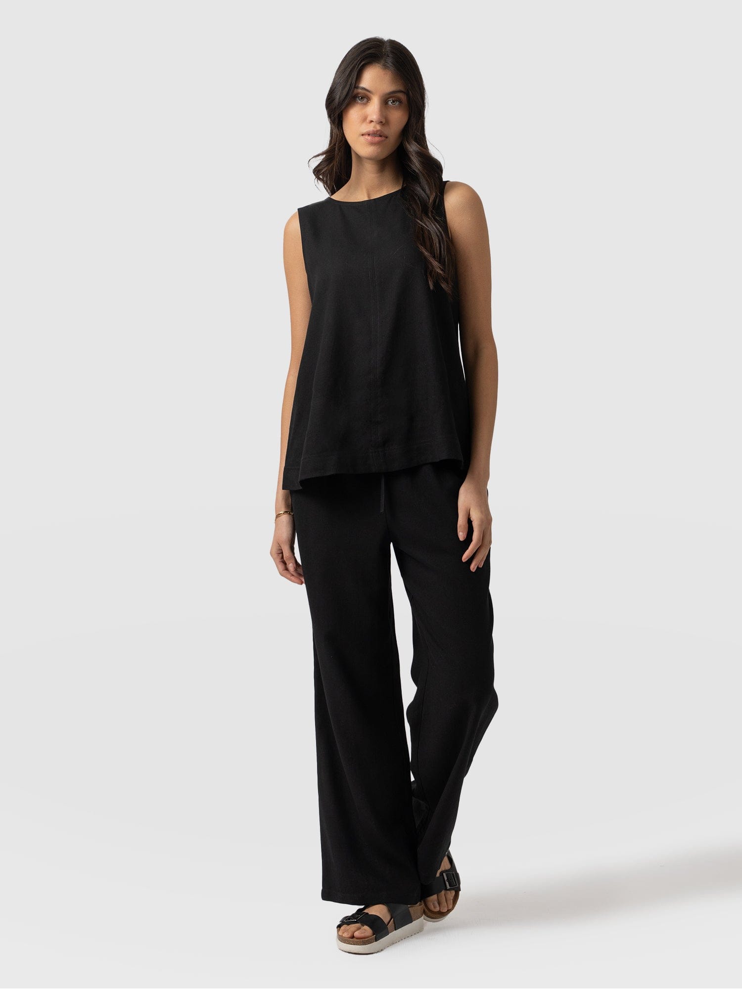 Corinne Pant Black - Women's Trousers | Saint + Sofia® UK