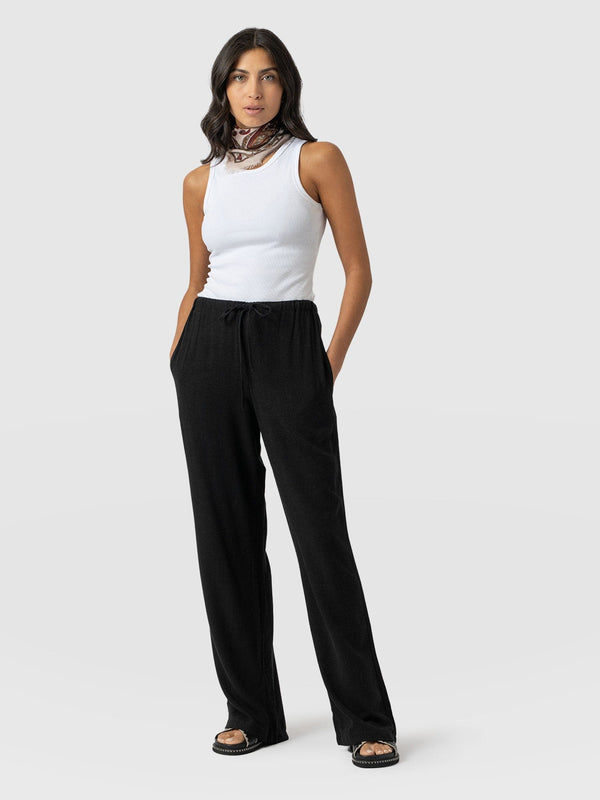 Corinne Pant Black - Women's Trousers | Saint + Sofia® USA