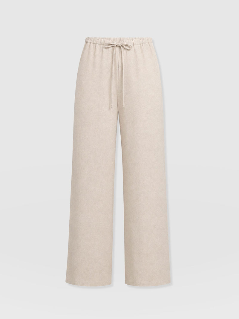 Corinne Pant Oatmeal - Women's Culottes | Saint and Sofia® USA