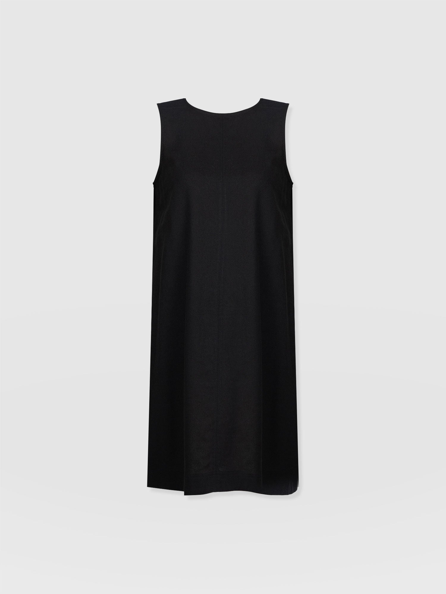 Corinne Linen Shift Dress - Black - Women's Dresses | Saint + Sofia® USA