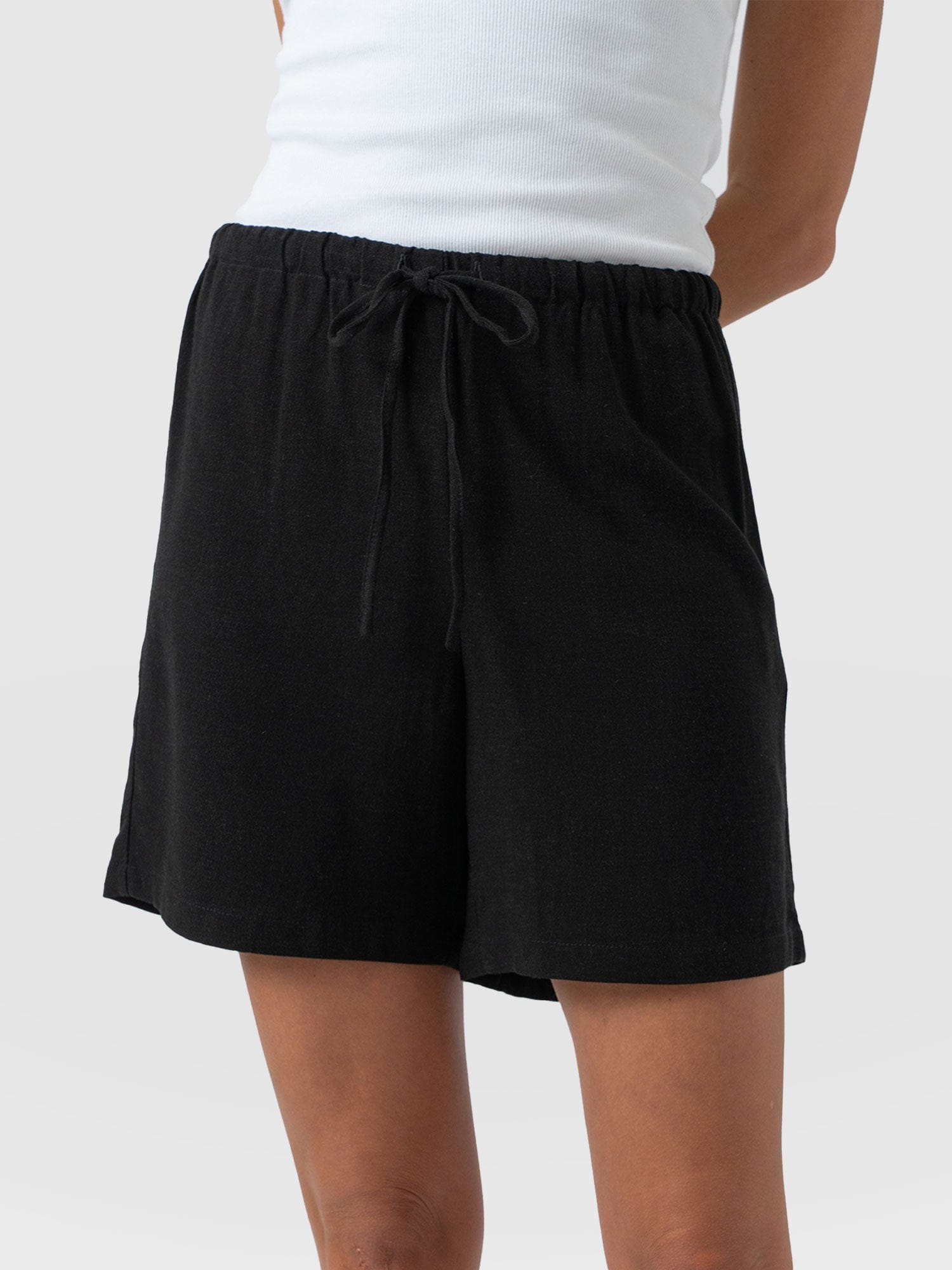 Corinne Short Black - Women's Shorts | Saint + Sofia® USA
