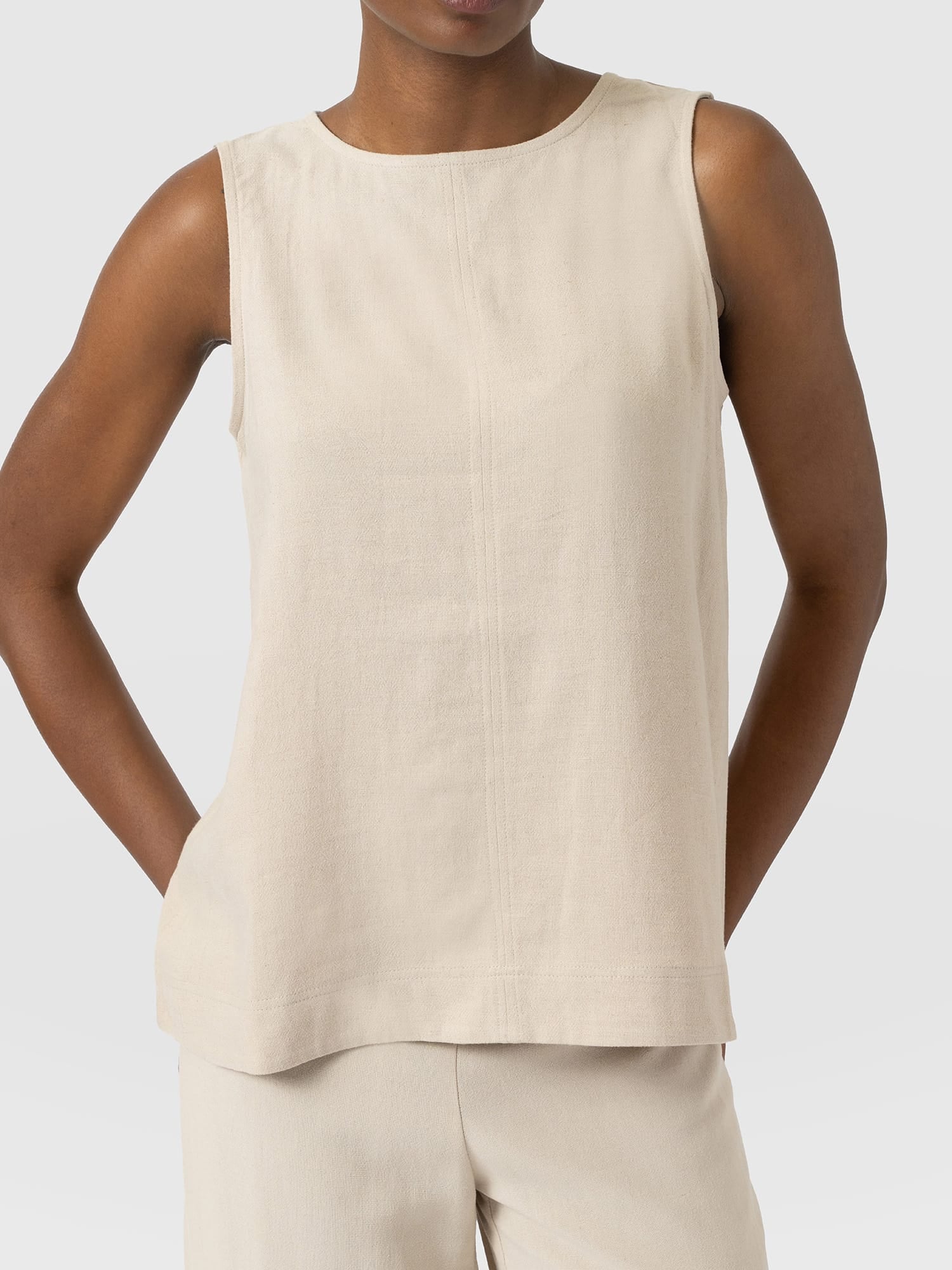 Corinne Tunic Oatmeal - Women's Tops | Saint and Sofia® USA