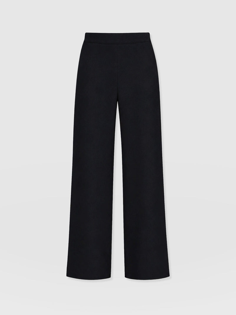 Corinne Wide Leg Linen Pant - Black - Women's Pants | Saint and Sofia® USA