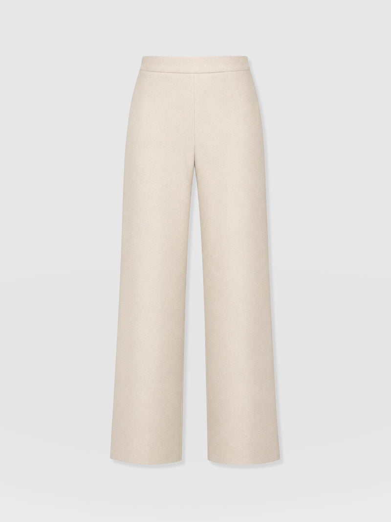 Corinne Wide Leg Linen Pant - Oatmeal - Women's Pants | Saint and Sofia® USA