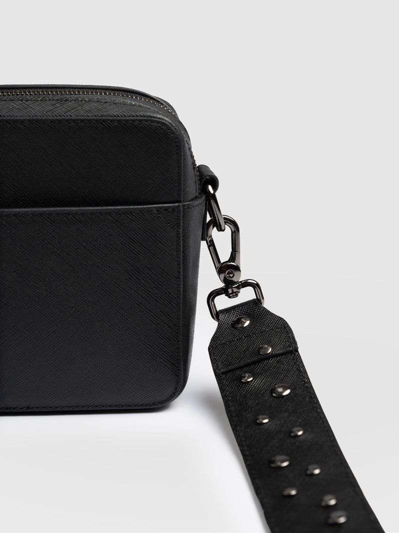 Cross Body Bag Black Studded - Women's Cross Body Bag | Saint + Sofia® US