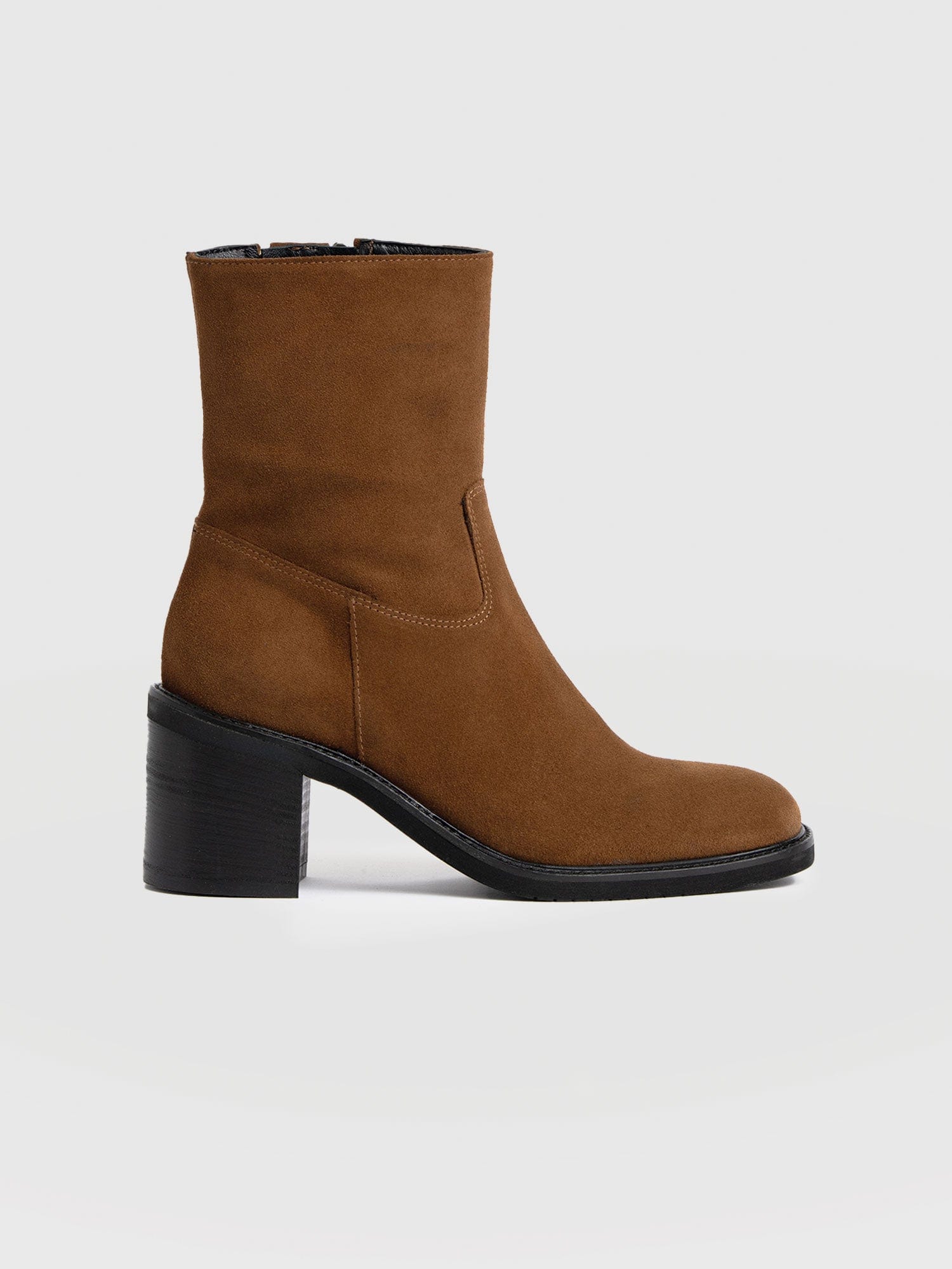 Dakota Ankle Boot - Camel Suede - Women's Shoes | Saint + Sofia® USA