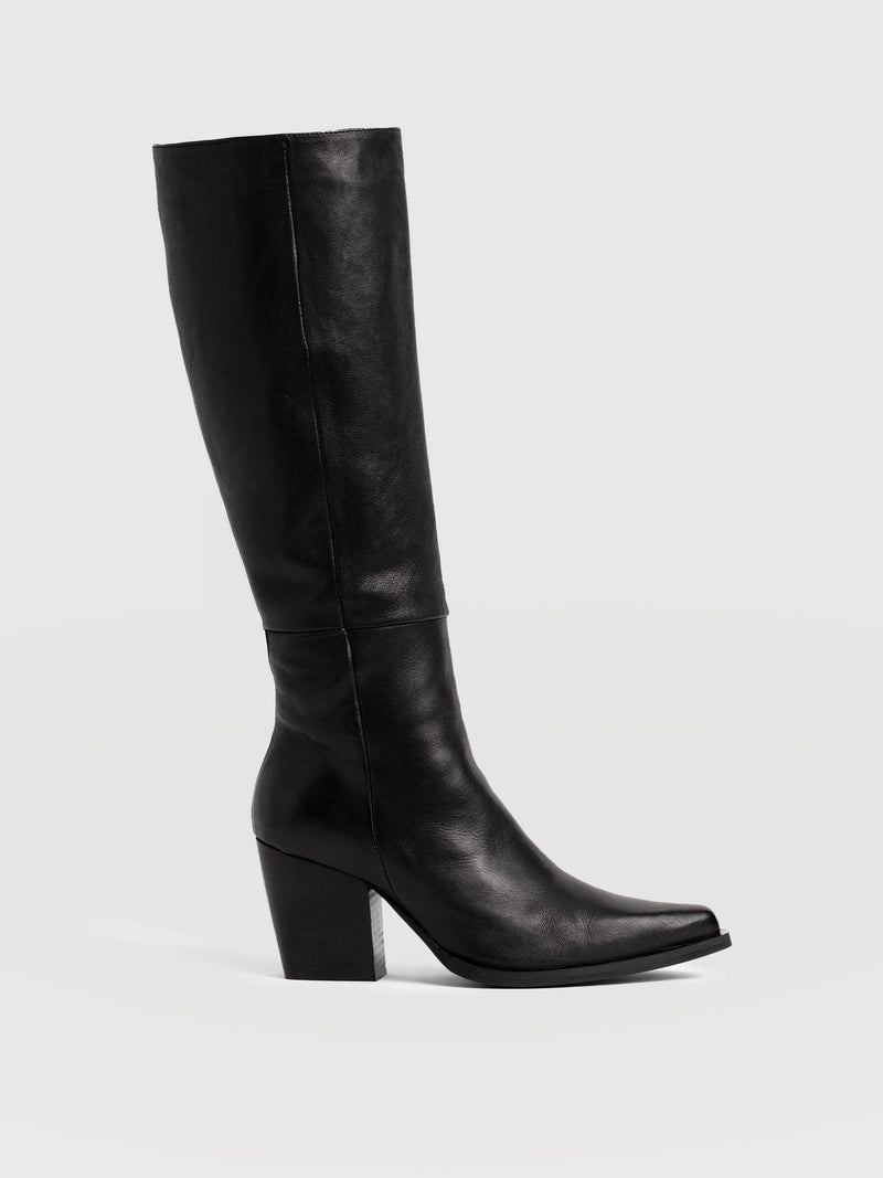 Dallas Knee High Boot - Black - Women's Shoes | Saint + Sofia® USA