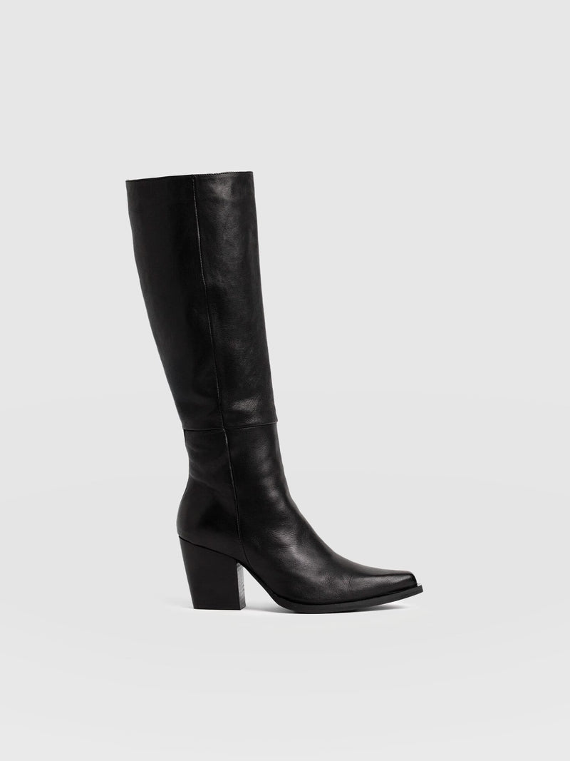 Dallas Knee High Boot - Black - Women's Shoes | Saint + Sofia® USA
