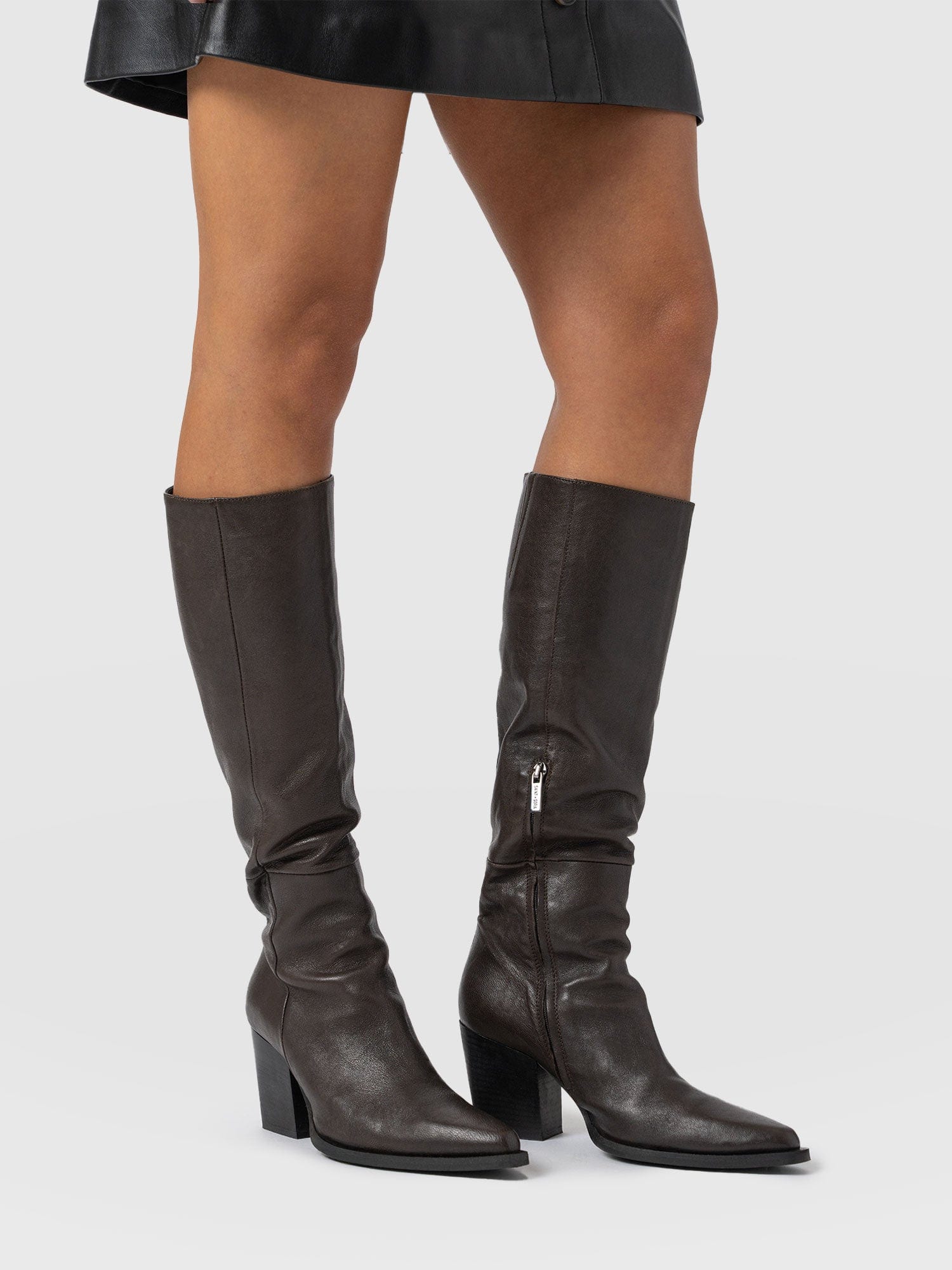 Dallas Knee High Boot - Chocolate - Women's Shoes | Saint + Sofia® USA