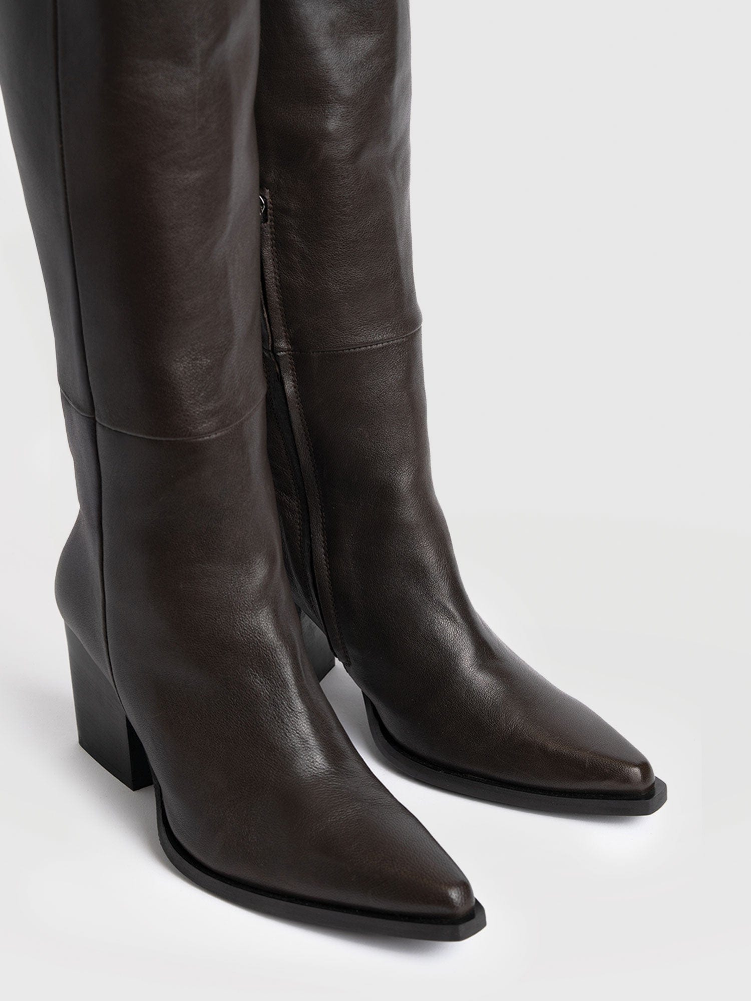 Dallas Knee High Boot - Chocolate - Women's Shoes | Saint + Sofia® USA