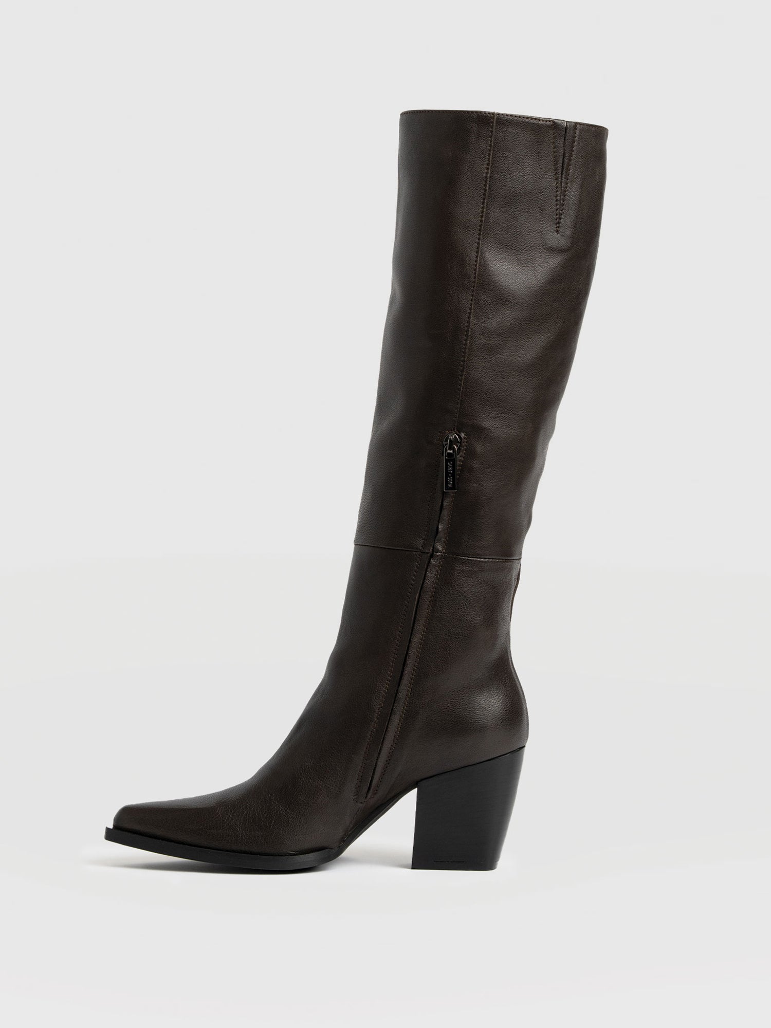 Dallas Knee High Boot - Chocolate - Women's Shoes | Saint + Sofia® USA