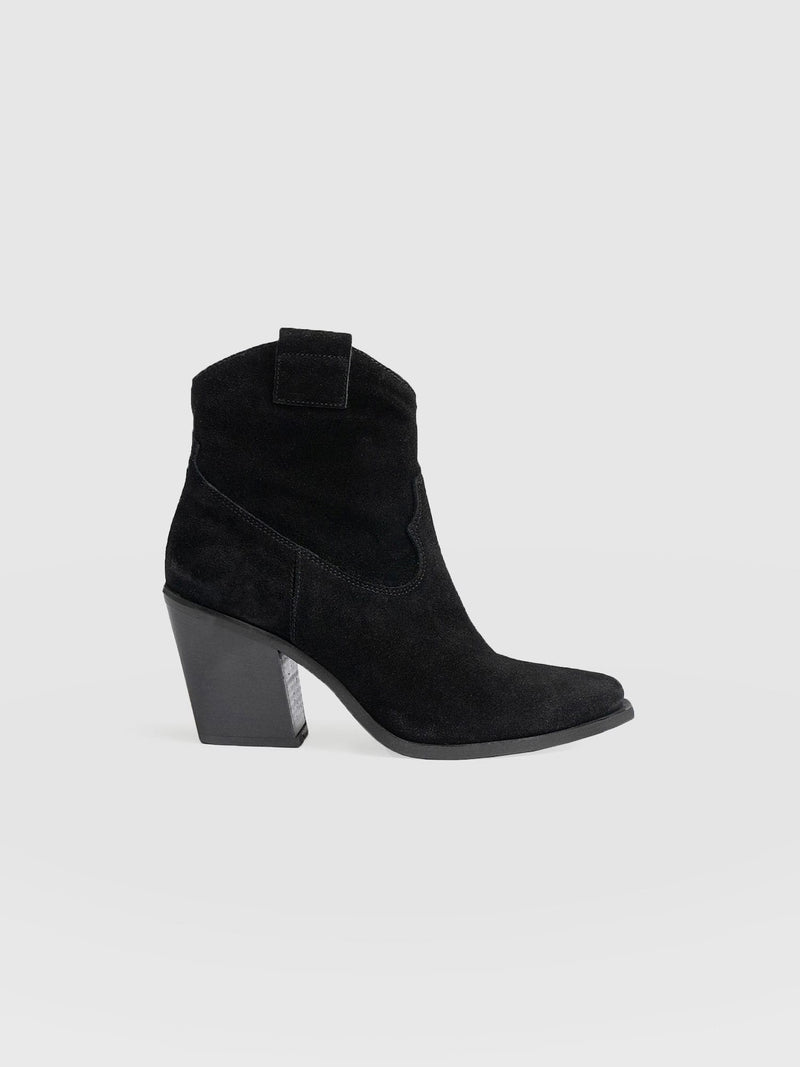 Dallas Mid Boot Black - Women's Leather Boots | Saint + Sofia® USA