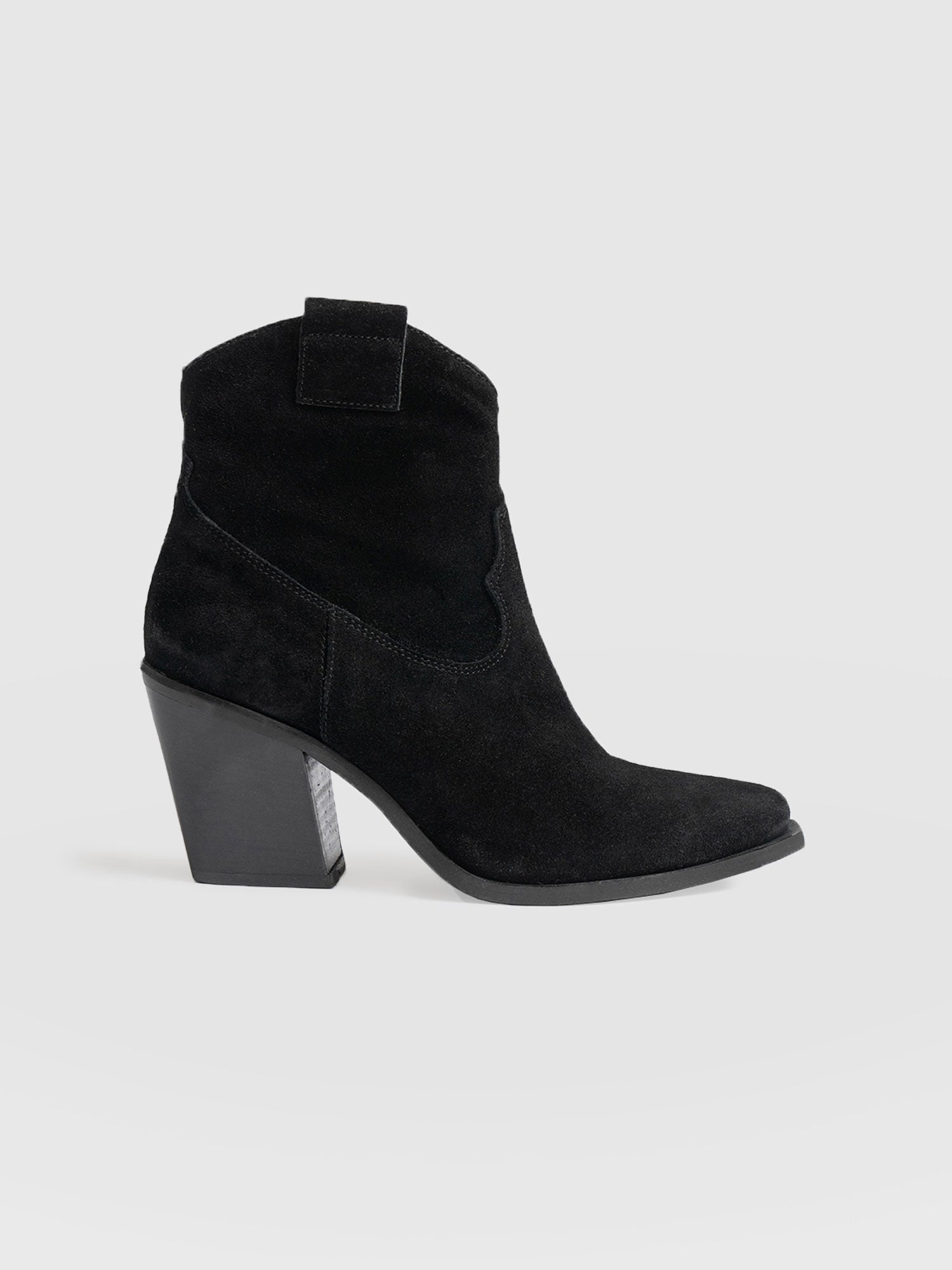 Dallas Mid Boot Black - Women's Leather Boots | Saint + Sofia® USA