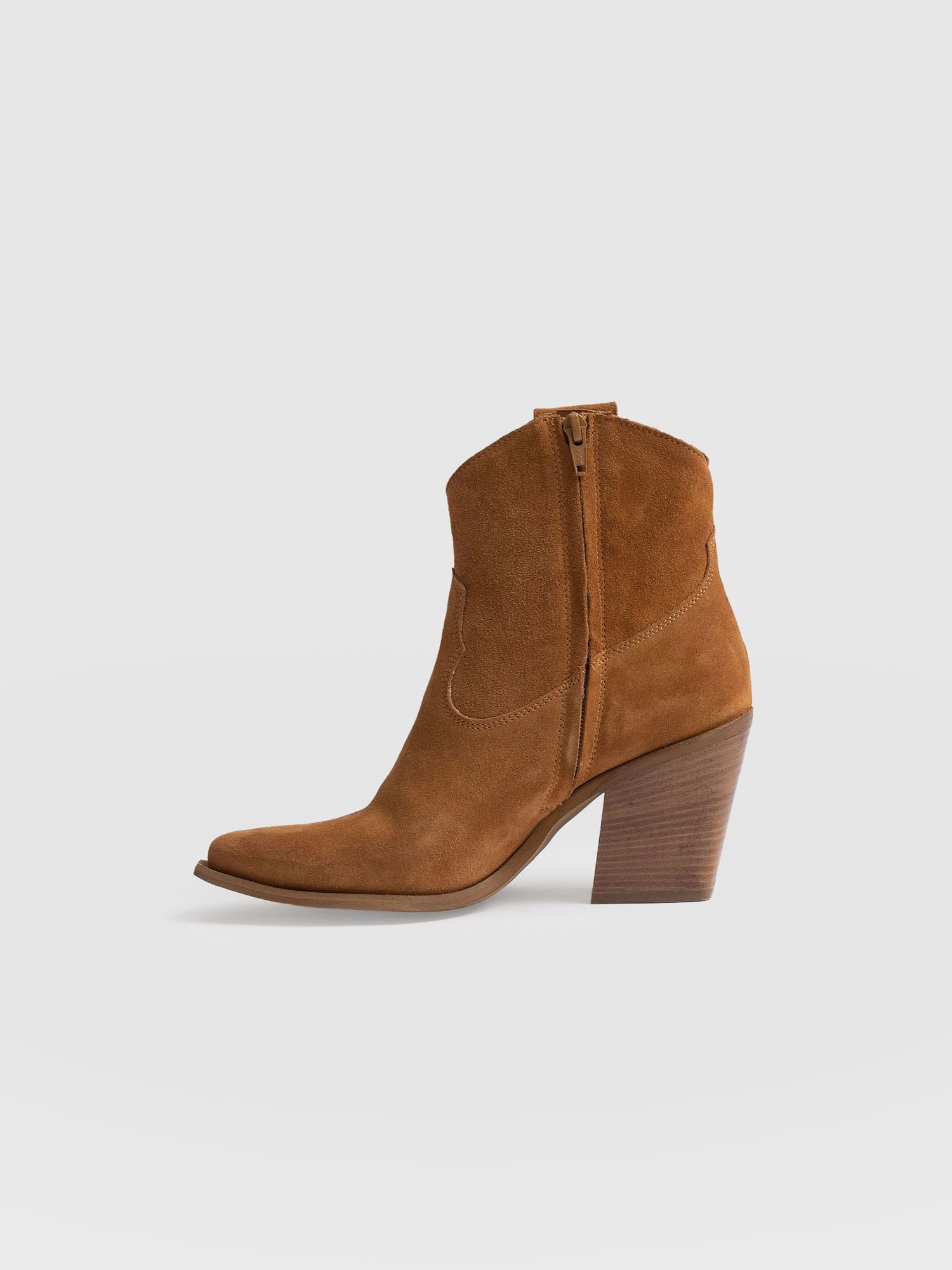 Dallas Mid Boot Tan - Women's Leather Boots | Saint + Sofia® USA