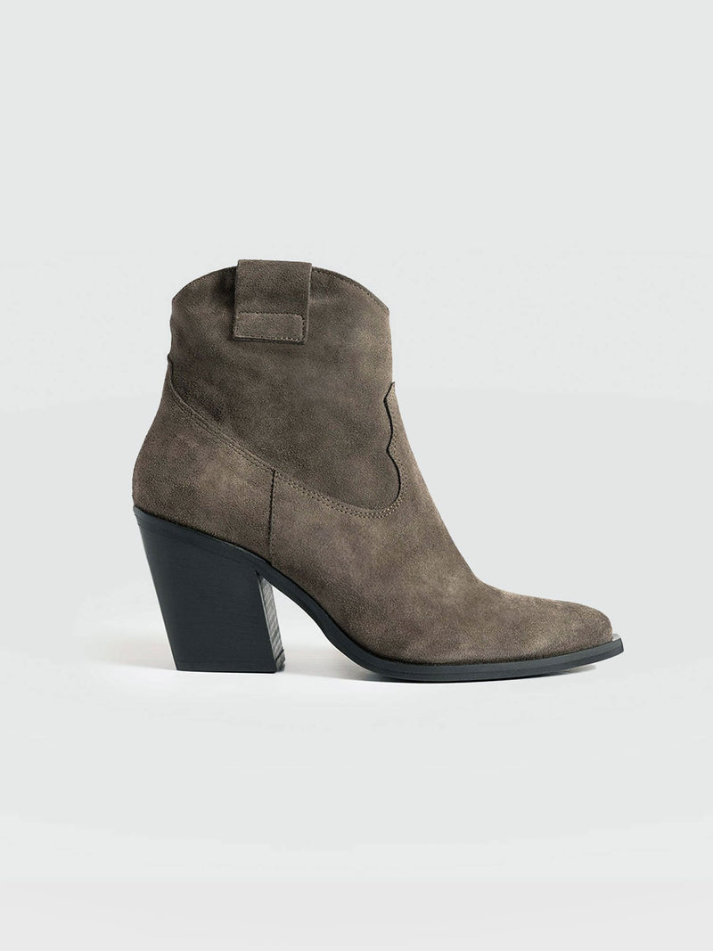 Dallas Mid Boot Taupe - Women's Leather Boots | Saint + Sofia® US