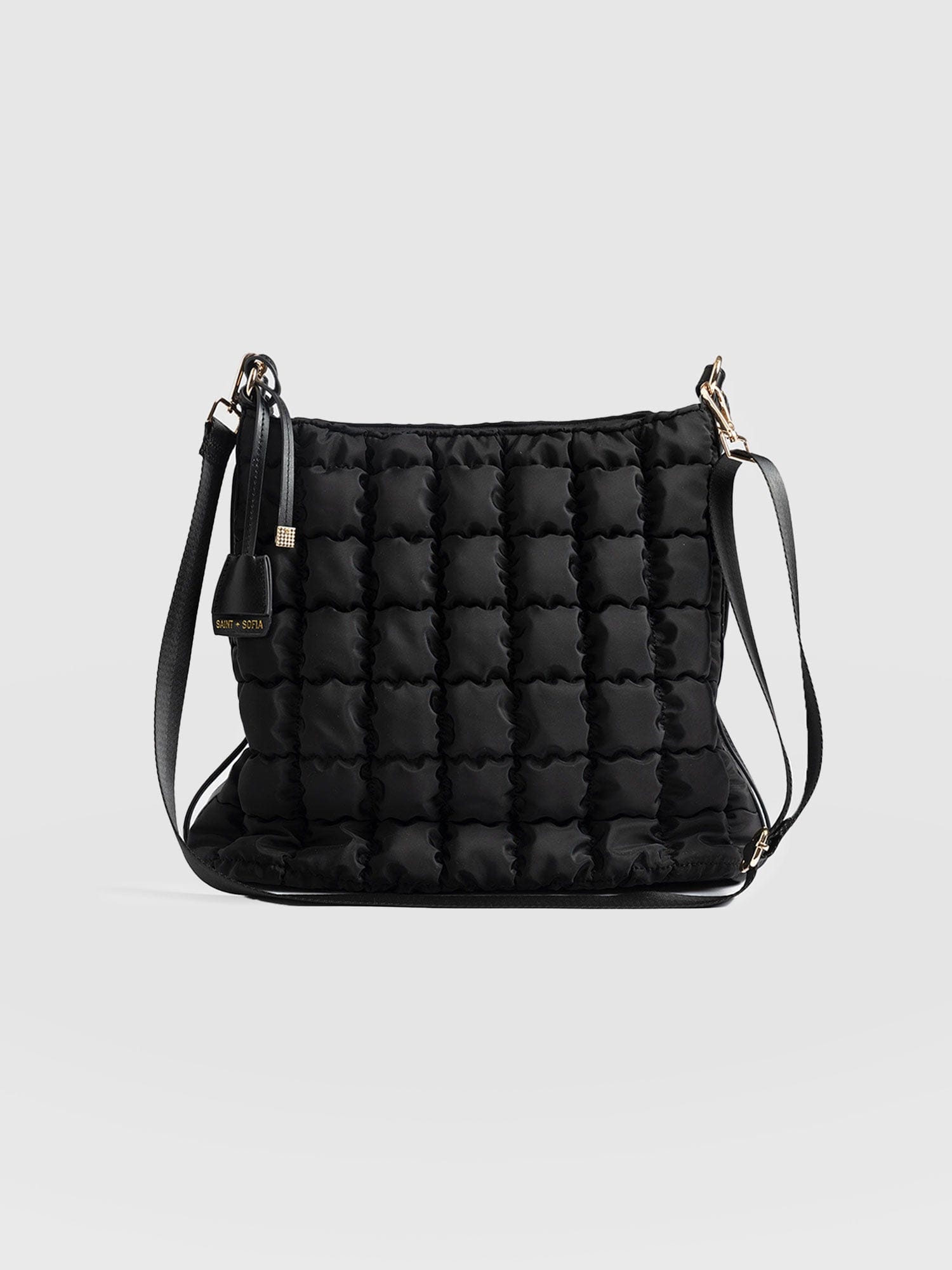 Darcey Puff Tote Bag Black - Women's Tote Bags | Saint + Sofia® USA