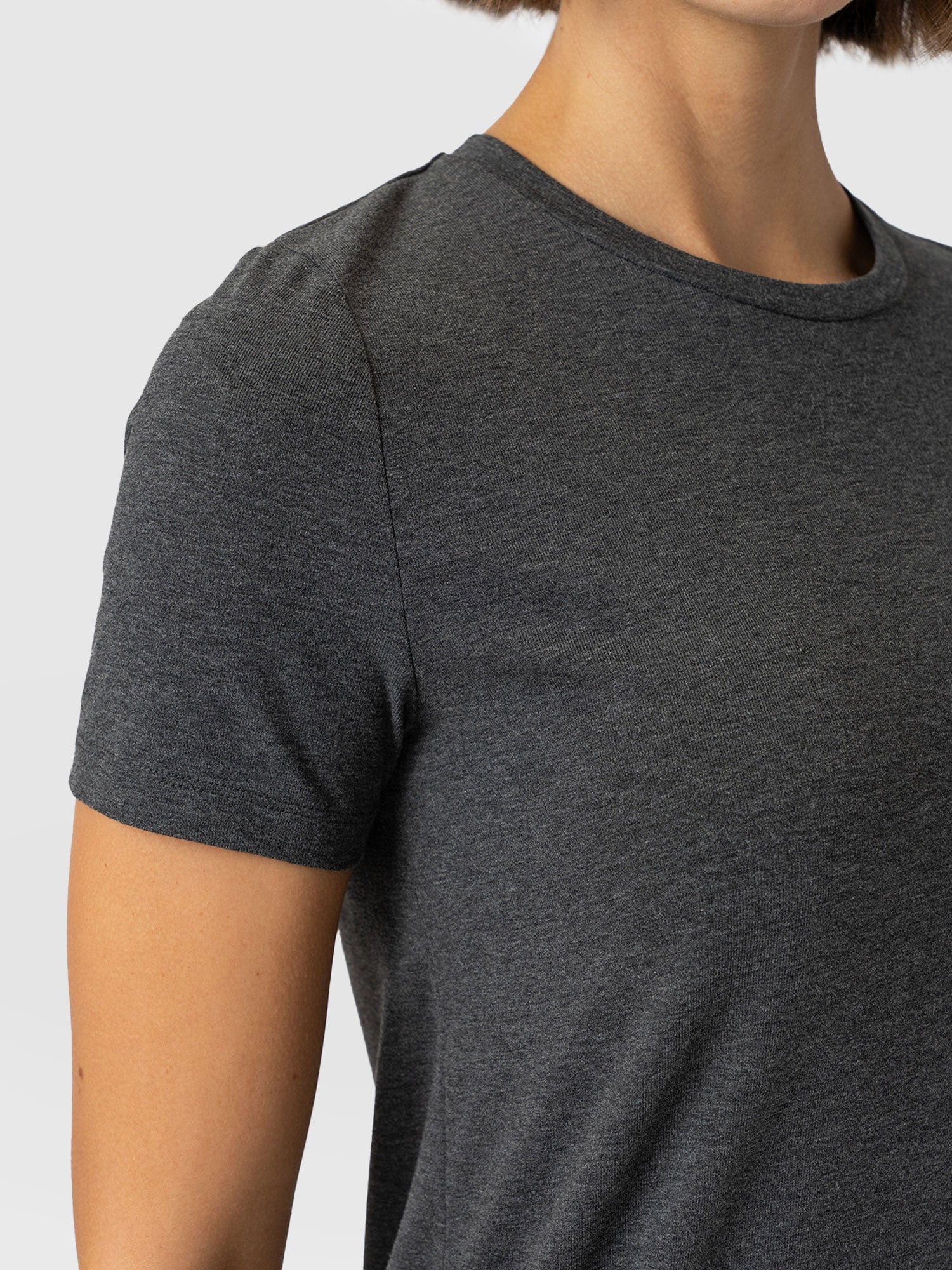 Easy T-Shirt Midi Dress - Charcoal - Women's Dresss | Saint + Sofia® USA