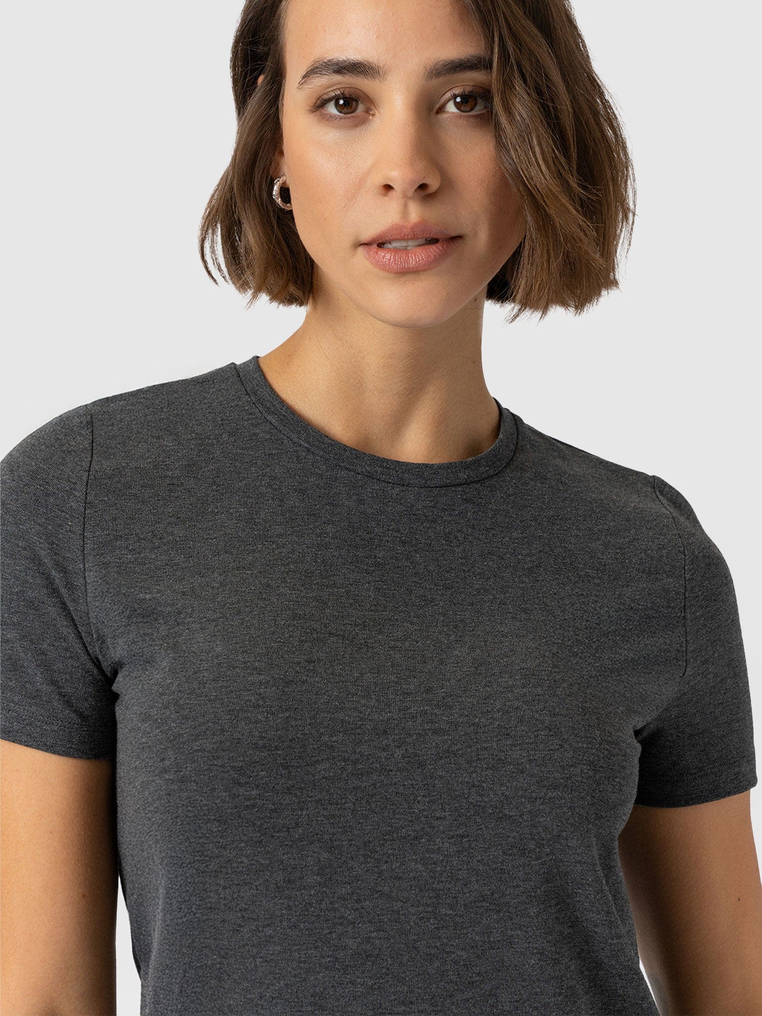 Easy T-Shirt Midi Dress - Charcoal - Women's Dresss | Saint + Sofia® USA