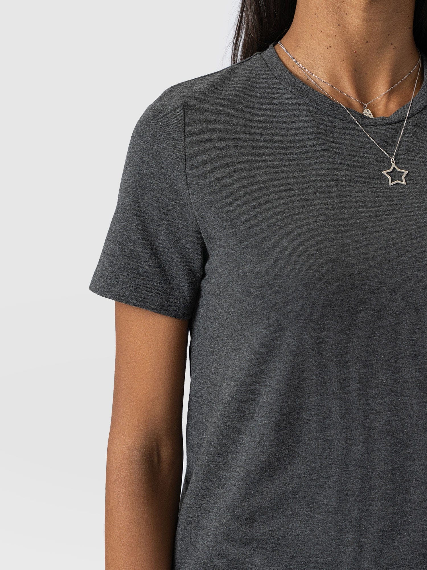 Easy T-Shirt Midi Dress - Charcoal - Women's Dresss | Saint + Sofia® USA