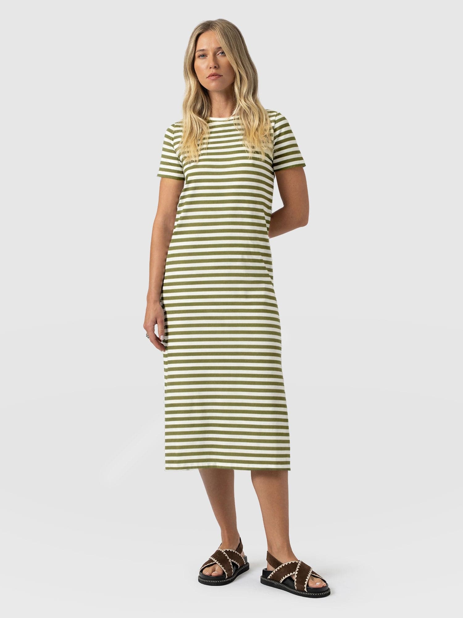 midi green dresses Saint + Sofia | Women's Easy T | Dresses | Green