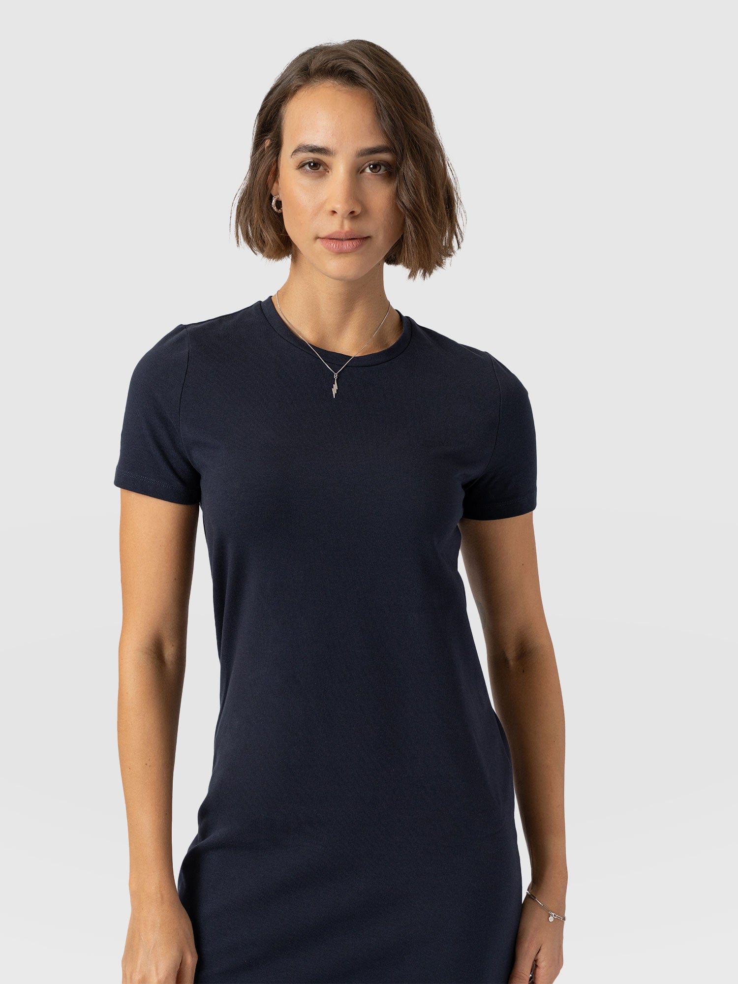 Easy T-Shirt Midi Dress - Navy - Women's Dresss | Saint + Sofia® USA