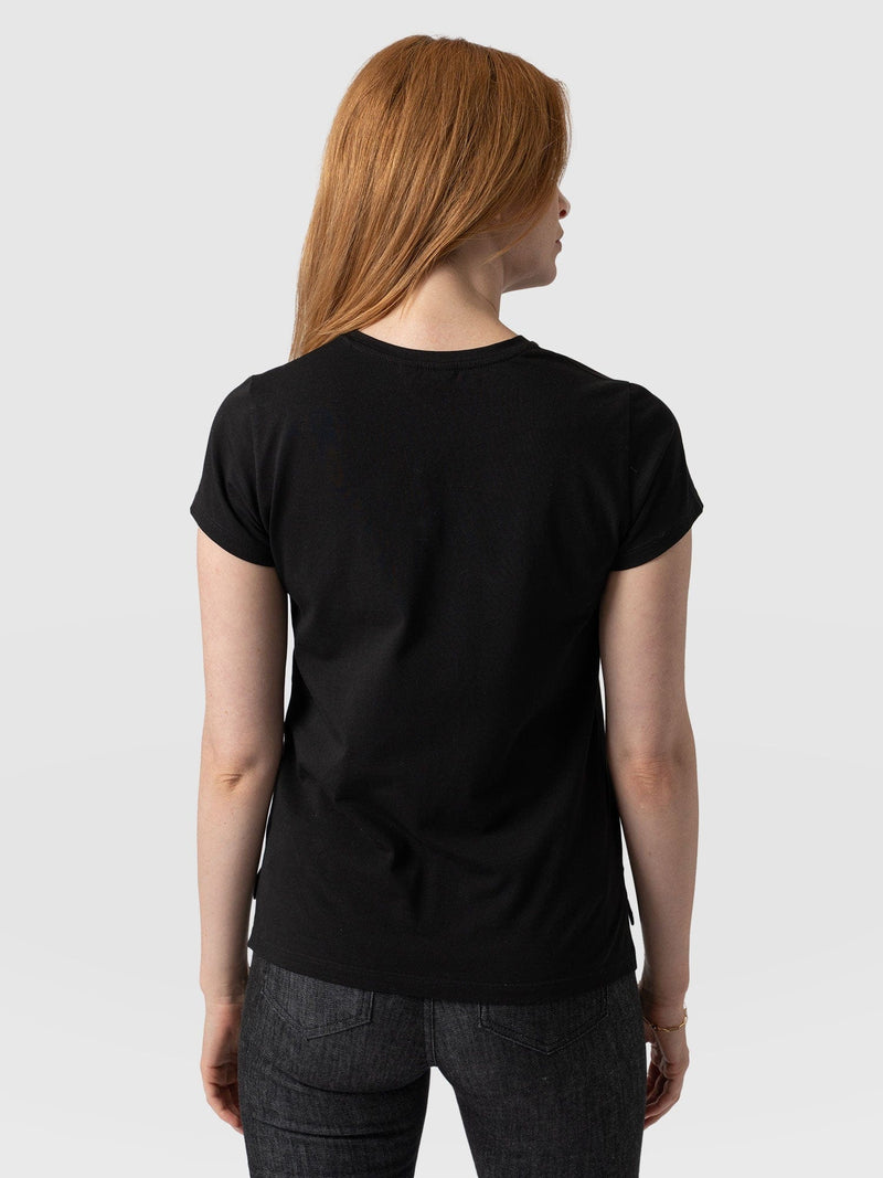 Easy Tee Black - Women's T-Shirts | Saint + Sofia® USA
