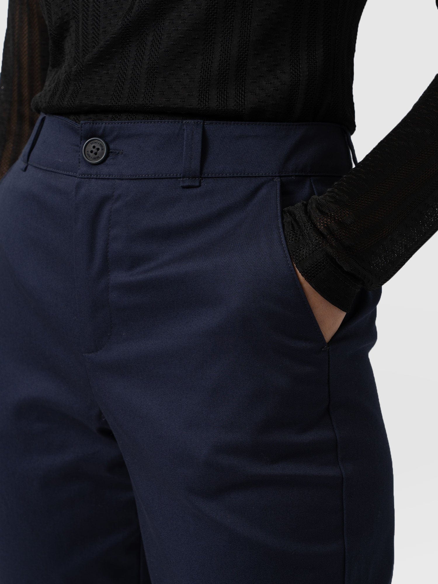 Eden Chino Navy - Women's Pants | Saint + Sofia® USA