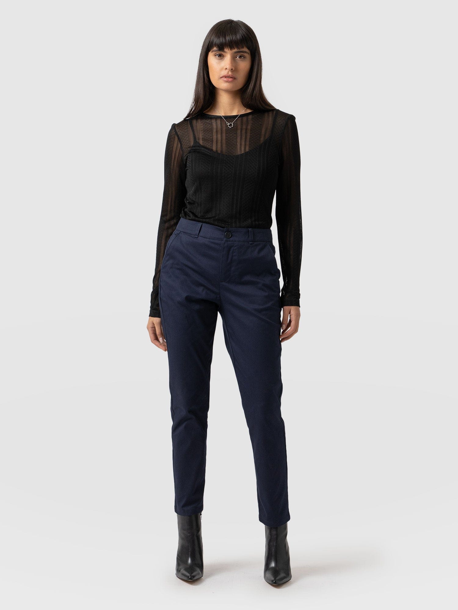 Eden Chino Navy - Women's Pants | Saint + Sofia® USA