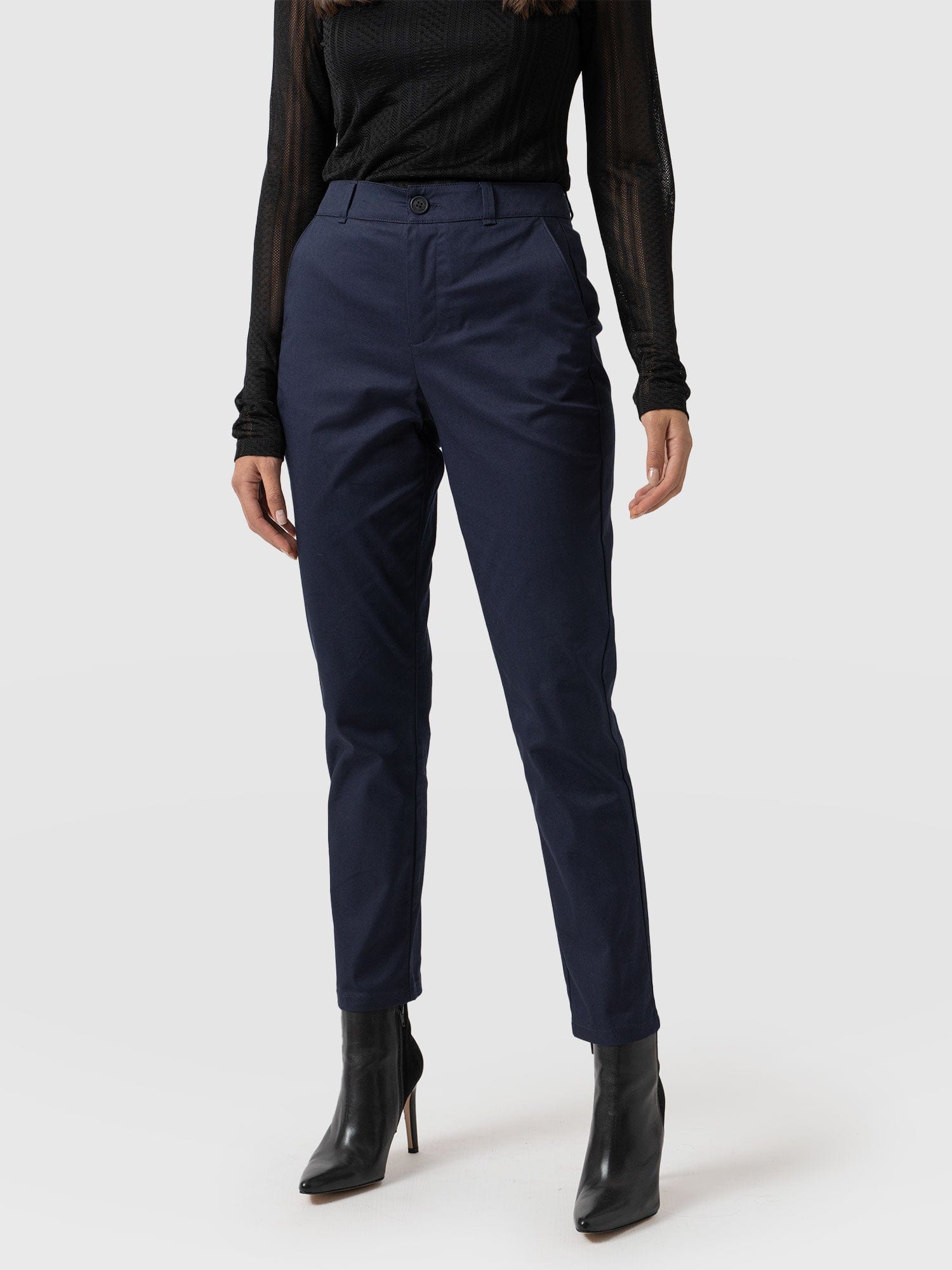 Eden Chino Navy - Women's Pants | Saint + Sofia® USA