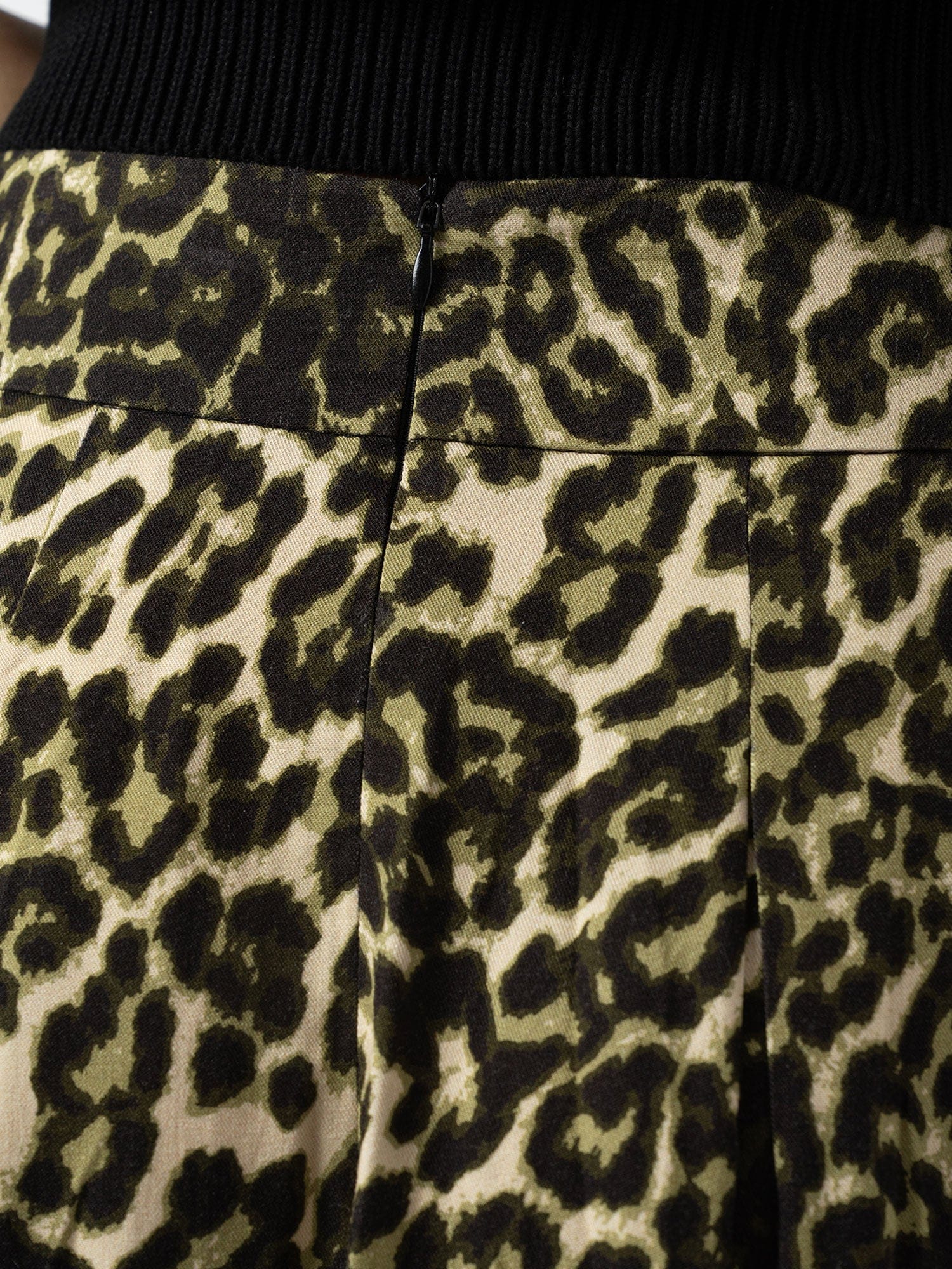 Eliza Pleated Skirt - Green Leopard - Women's Skirts | Saint + Sofia® USA